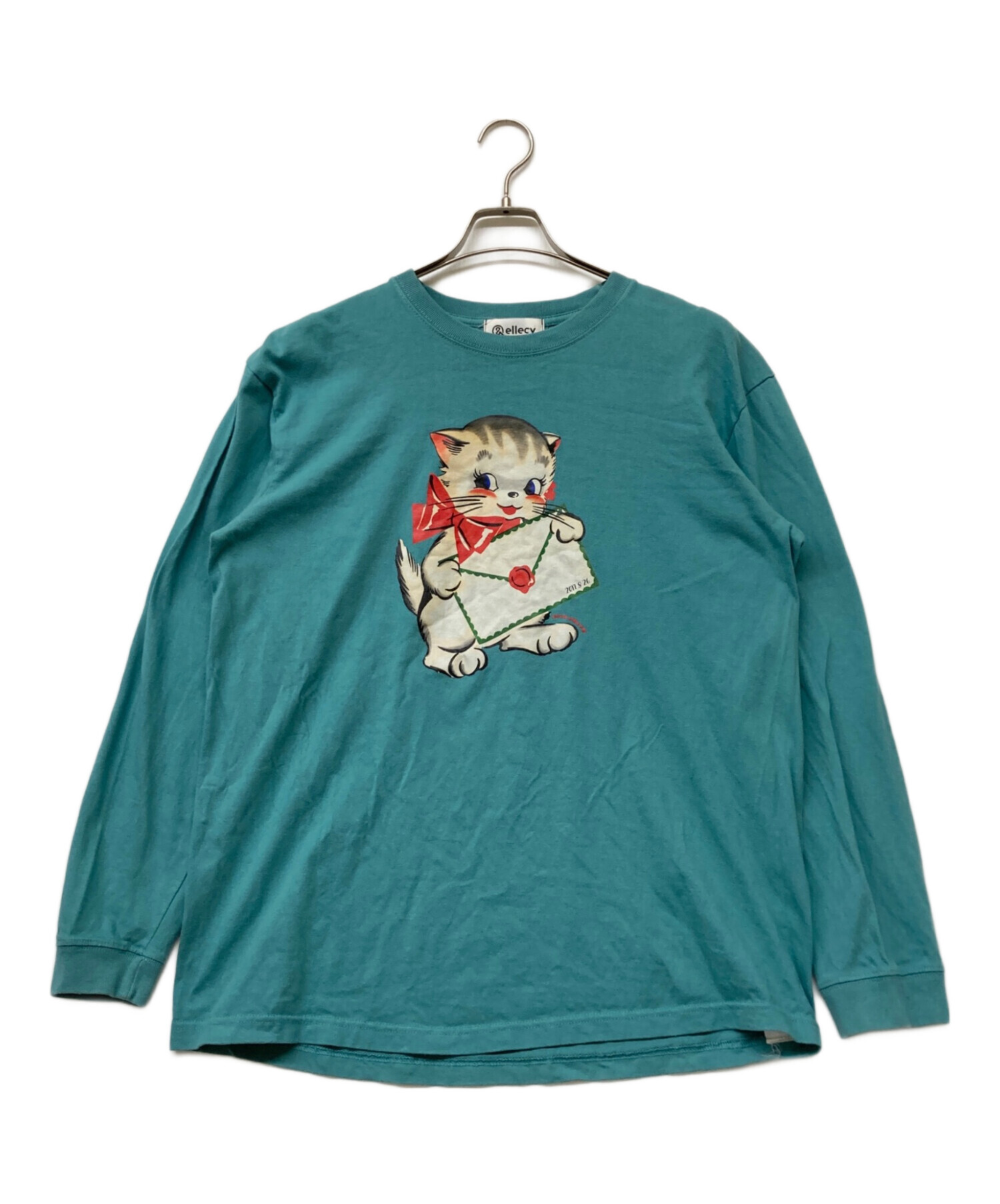 中古・古着通販】&ELLECY (アンドエルシー) 猫プリントカットソー