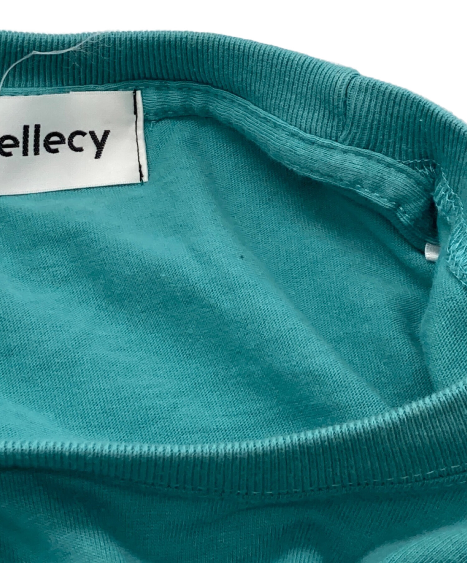 ＆ellecy アンドエルシー　レースコンビ猫T グリーン 中古・古着通販】&ELLECY (アンドエルシー) 猫プリントカットソー