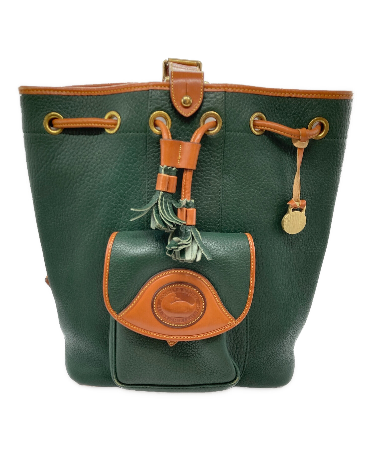 DOONEY&BOURKE ショルダーバッグ　グリーン　アヒル　ヴィンテージ 中古・古着通販】DOONEY&BOURKE (ドゥーニーアンドバーク) USA製アヒル