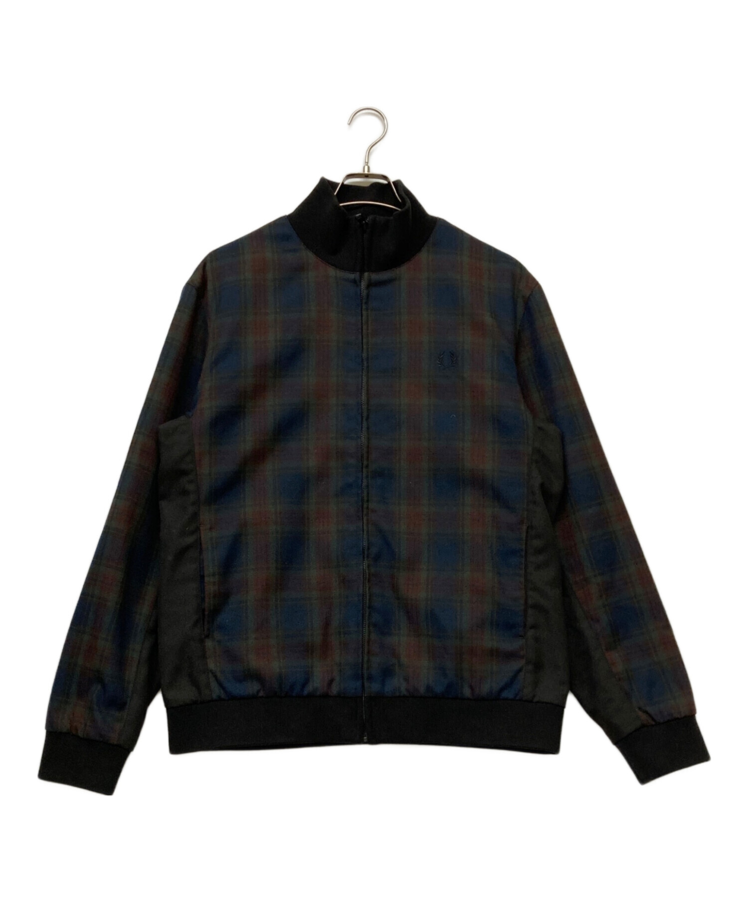 FRED PERRY チェック柄ジャケット Sサイズ 中古・古着通販】FRED PERRY (フレッドペリー) チェック柄ジップ
