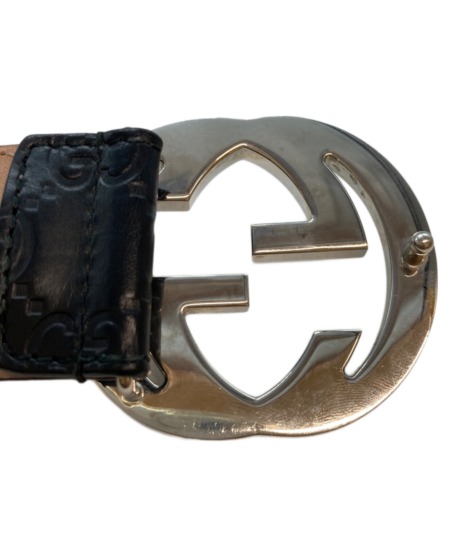 GUCCIインターロッキング19号 中古・古着通販】GUCCI (グッチ) インターロッキングG バックル付き