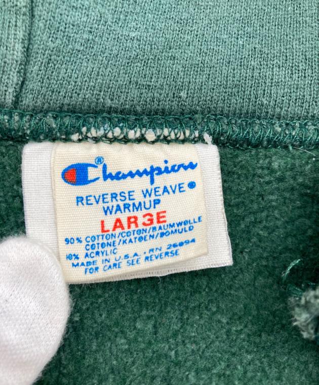 チャンピオン カレッジパーカー 緑 S 80s USA製 トリコタグ 紙タグ付 中古・古着通販】Champion REVERSE WEAVE (チャンピオン リバース