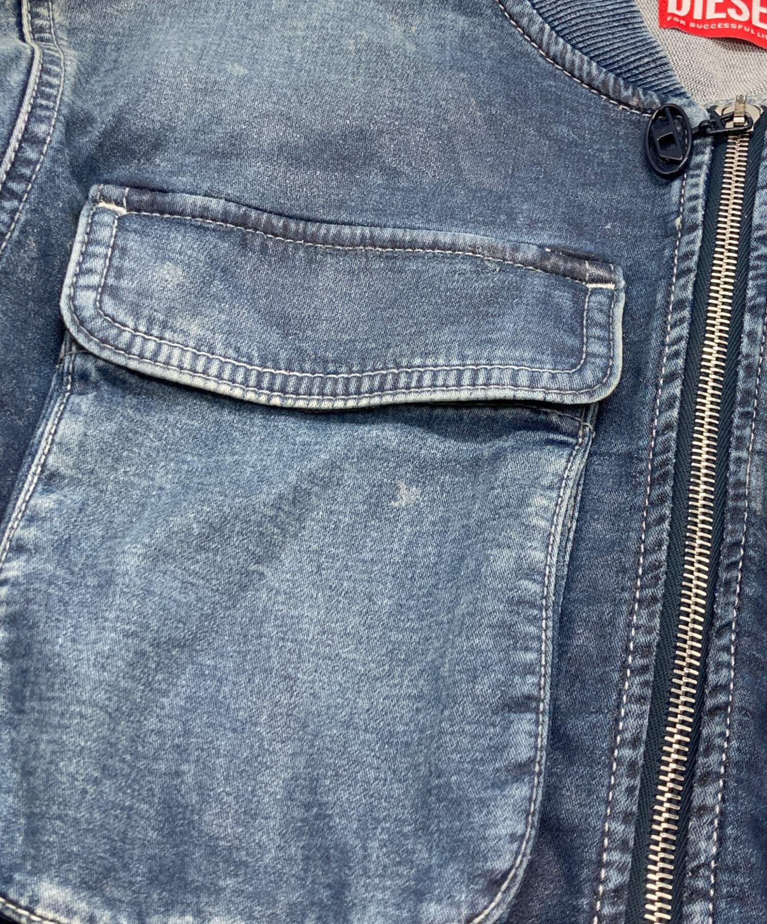 中古・古着通販】DIESEL (ディーゼル) デニムボンバージャケット