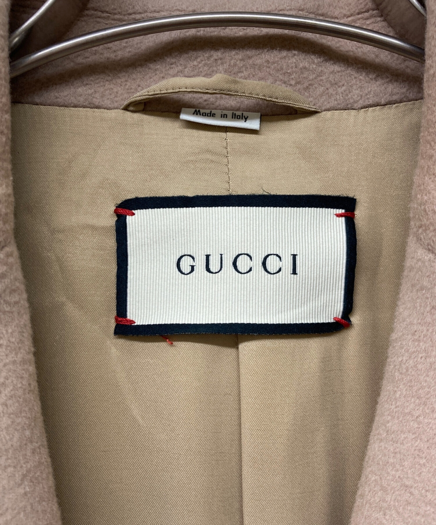 中古・古着通販】GUCCI (グッチ) チェスターコート ベージュ サイズ