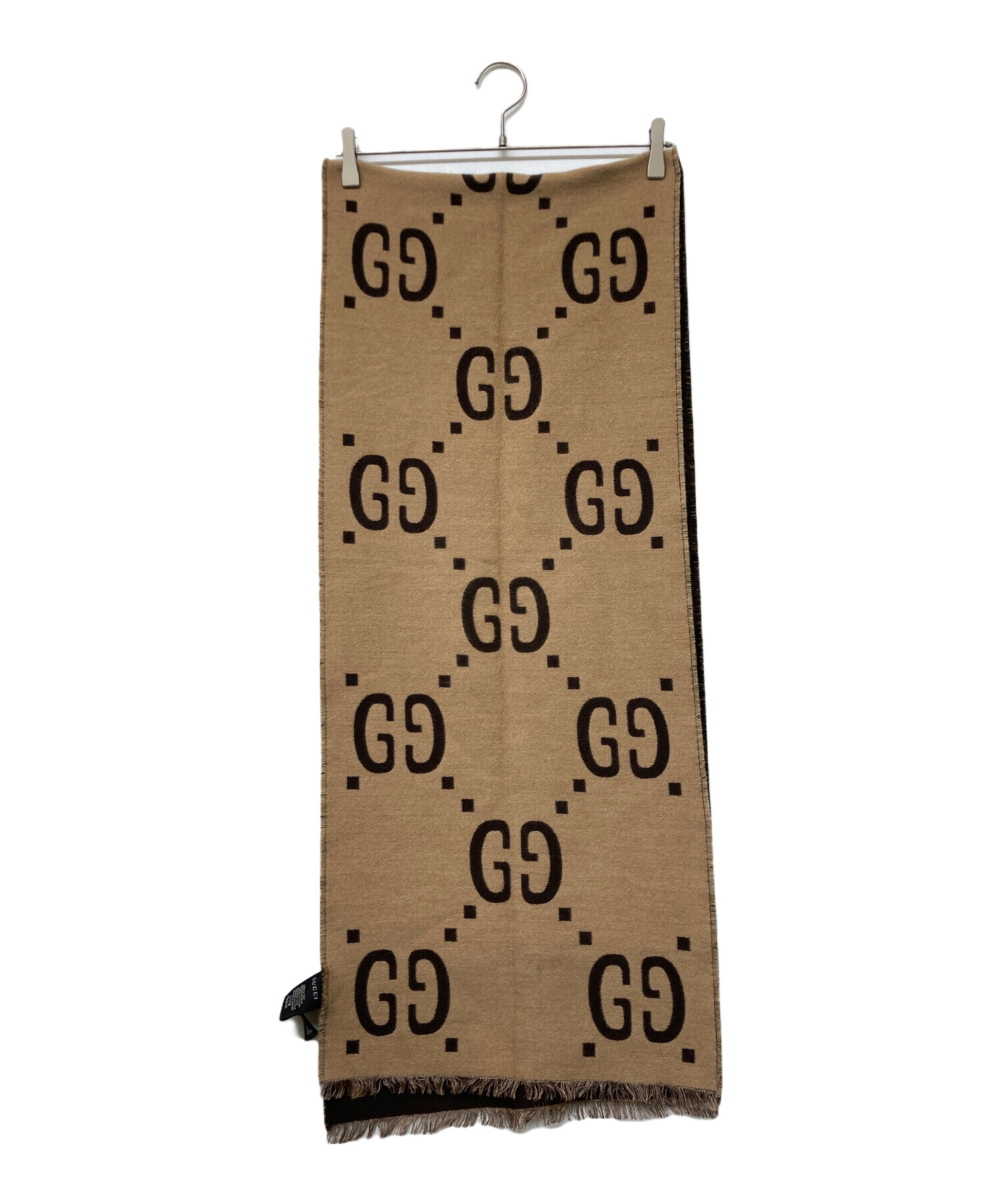 中古・古着通販】GUCCI (グッチ) GGジャガードウールシルクスカーフ