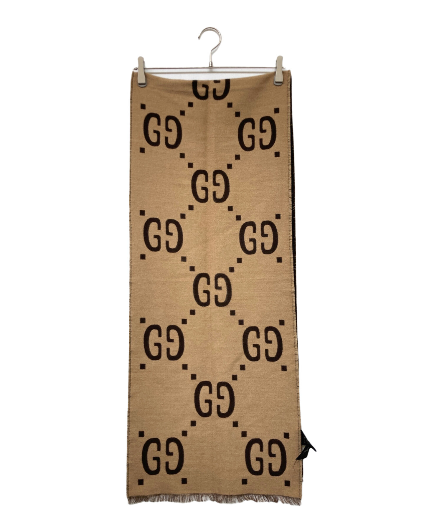 中古・古着通販】GUCCI (グッチ) GGジャガードウールシルクスカーフ