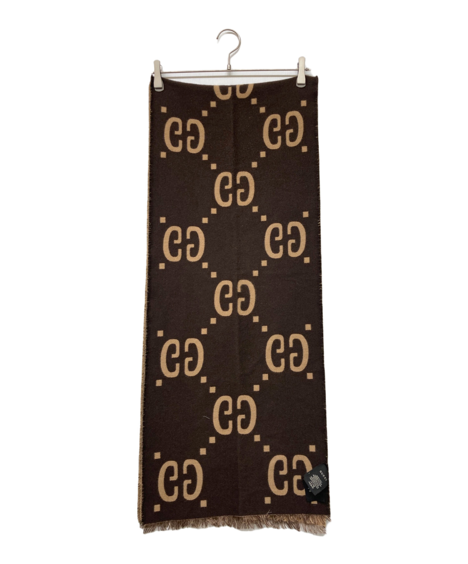 中古・古着通販】GUCCI (グッチ) GGジャガードウールシルクスカーフ