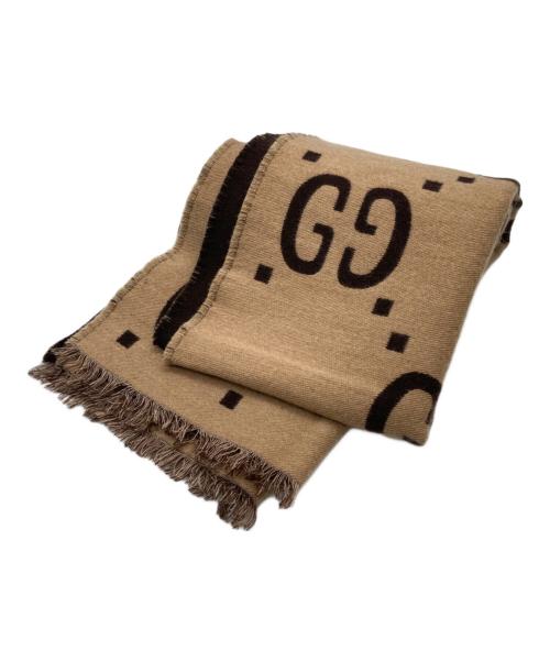 中古・古着通販】GUCCI (グッチ) GGジャガードウールシルクスカーフ