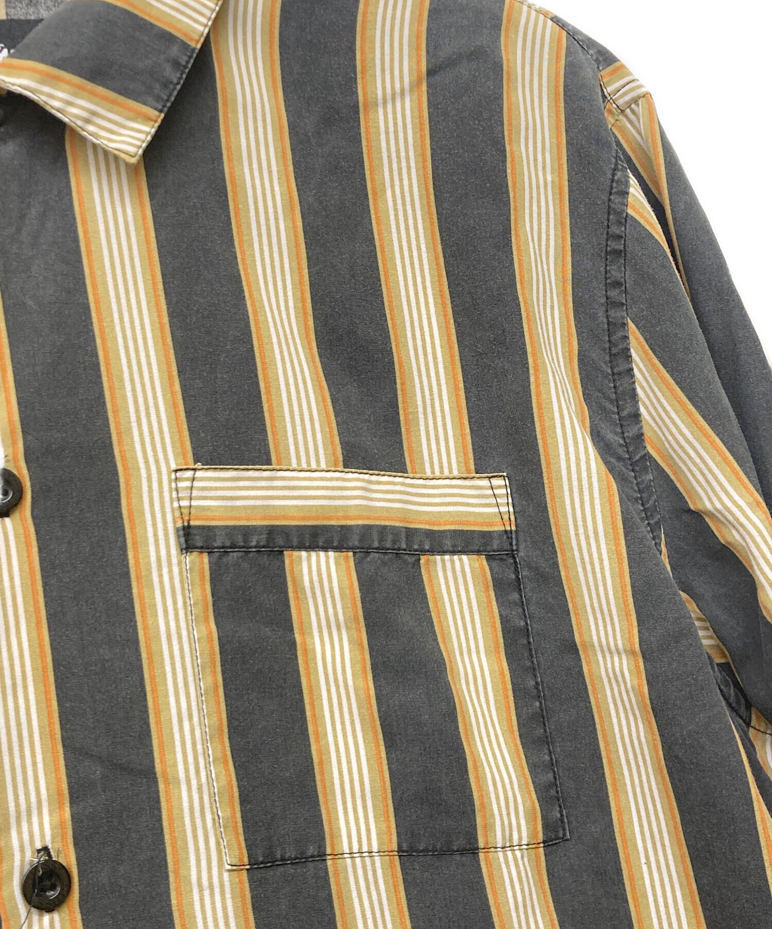 中古・古着通販】stussy (ステューシー) Cove Striped stussy shirt