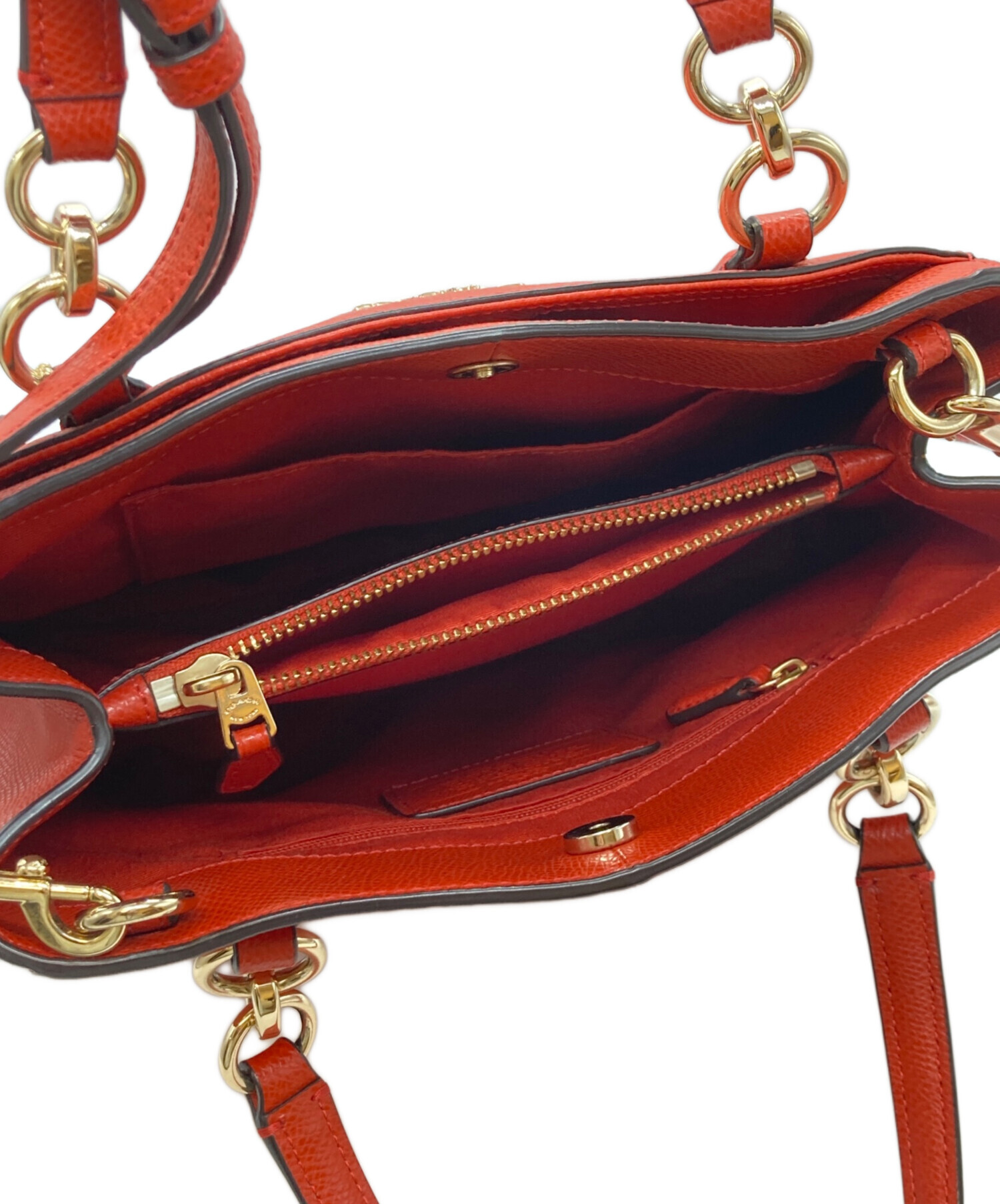 中古・古着通販】COACH (コーチ) ミネッタ クロスボディバッグ レッド