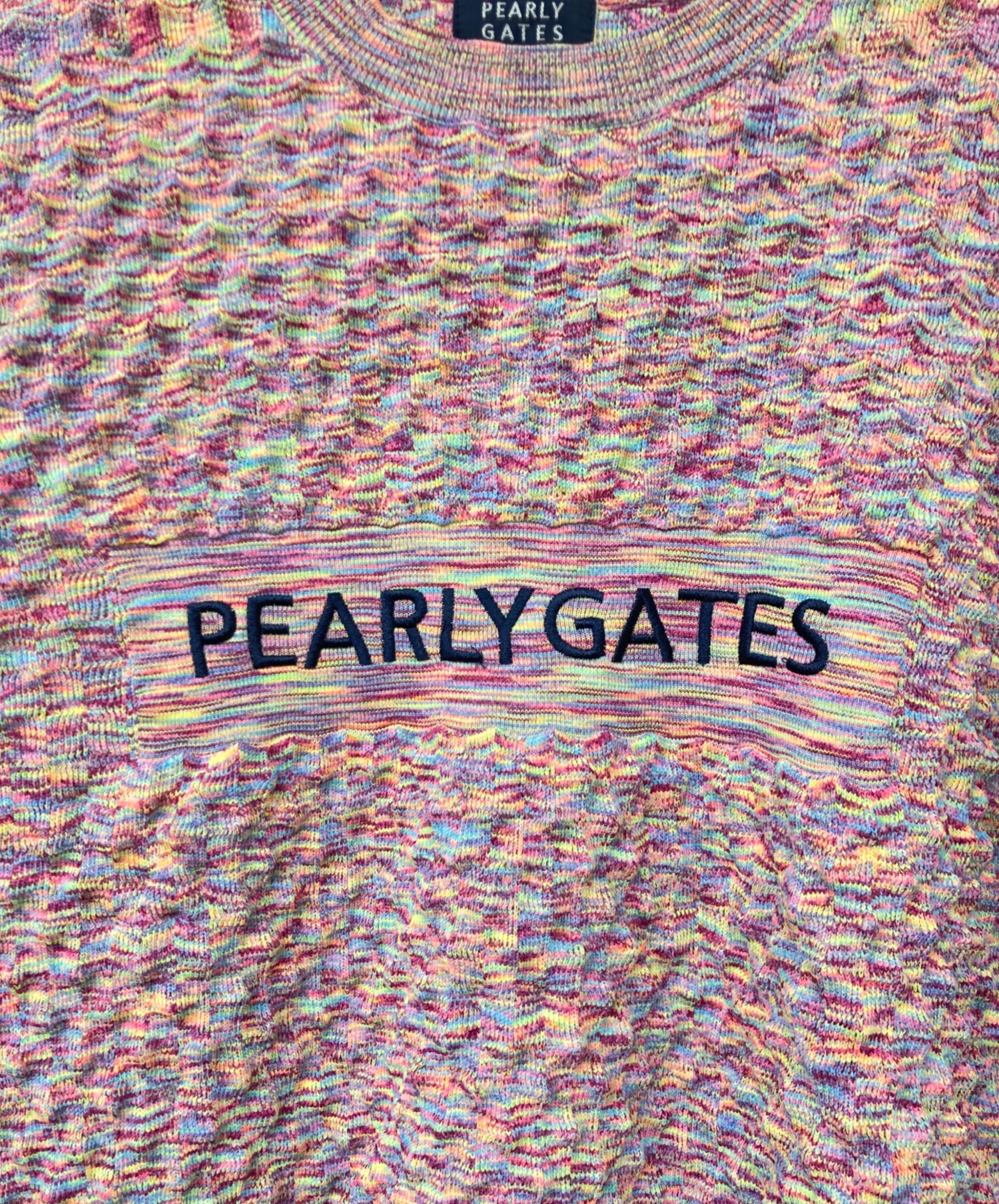 中古・古着通販】PEARLY GATES (パーリーゲイツ) 凸凹編み クルー