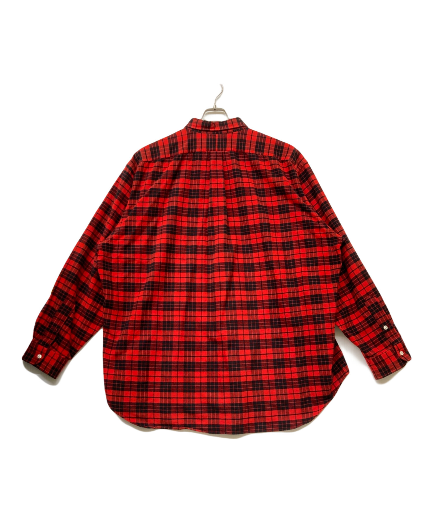 【最高カラー、BLAKE】ラルフローレン古着チェックシャツ刺繍ロゴプリネル赤L. 中古・古着通販】RALPH LAUREN (ラルフローレン) BLAKE ハウスチェック