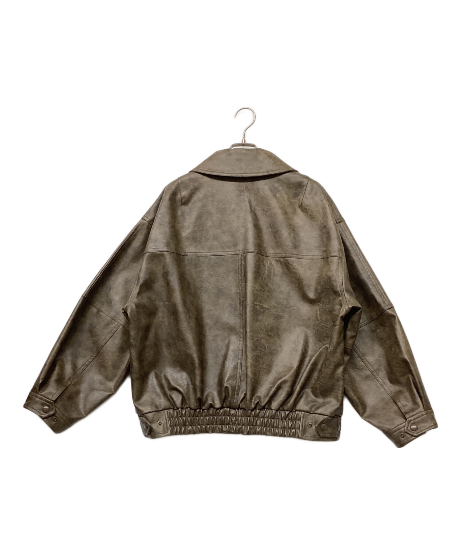 中古・古着通販】SLY (スライ) SLY FAUX LEATHER ZIP UP BZ(スライ