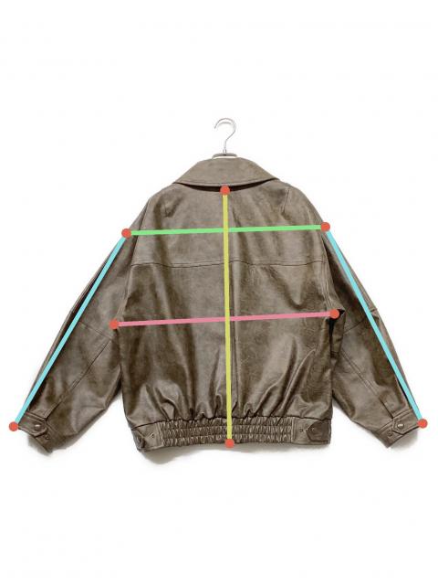 中古・古着通販】SLY (スライ) SLY FAUX LEATHER ZIP UP BZ(スライ