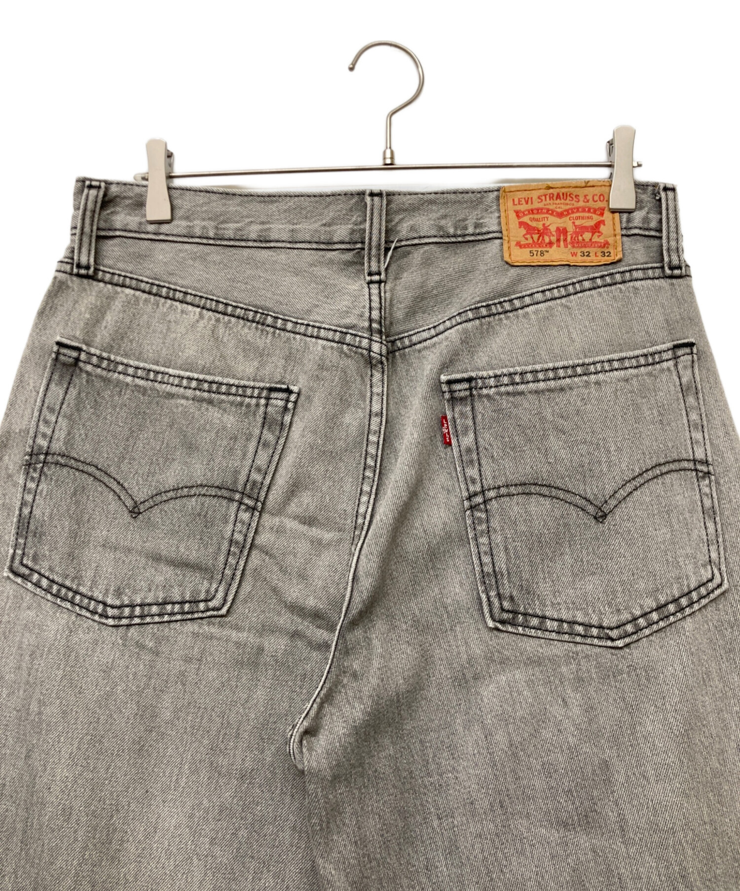 中古・古着通販】LEVI'S (リーバイス) 578 バギー デニムパンツ グレー