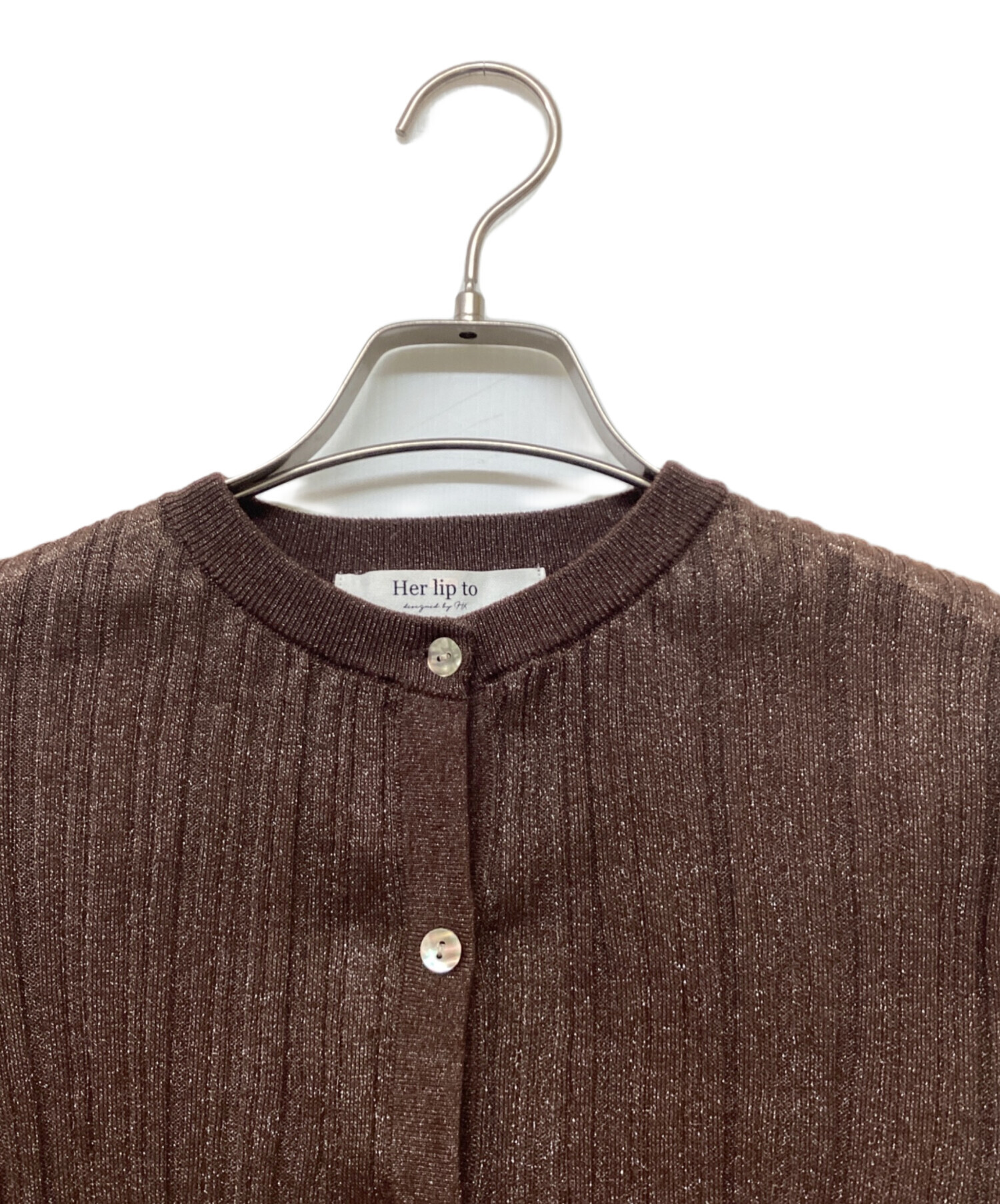 中古・古着通販】Her lip to (ハーリップトゥ) Random Ribbed Knit