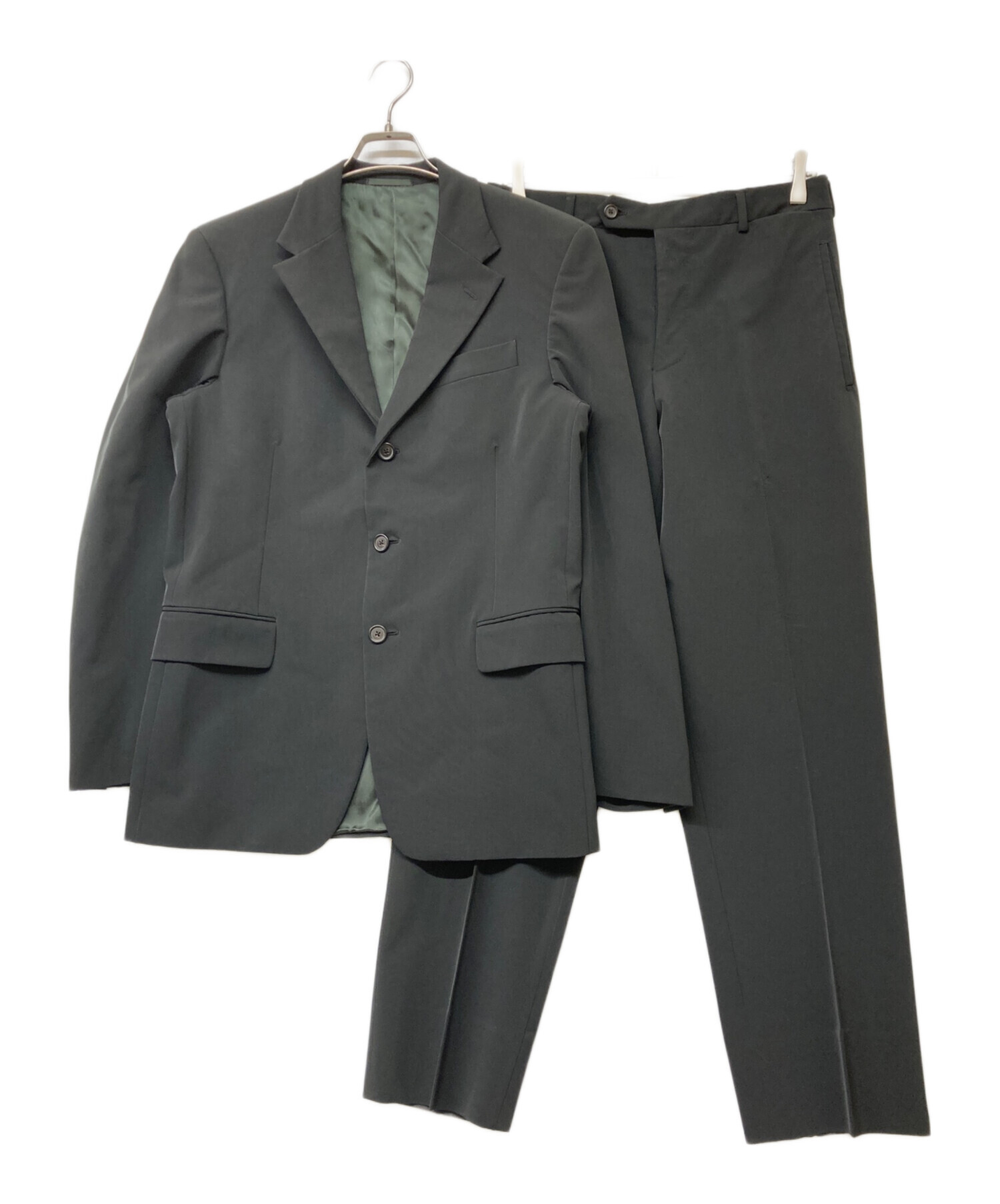 中古・古着通販】PRADA (プラダ) 段返り3Bセットアップスーツ ブラック