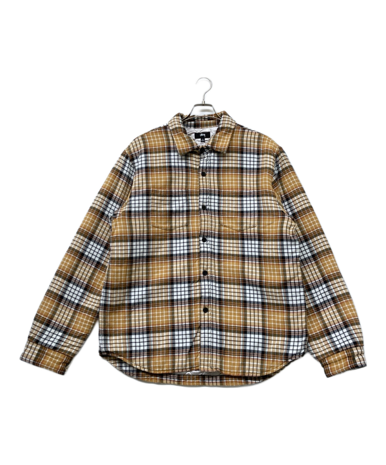 中古・古着通販】stussy (ステューシー) Quilted Lined Plaid Shirt