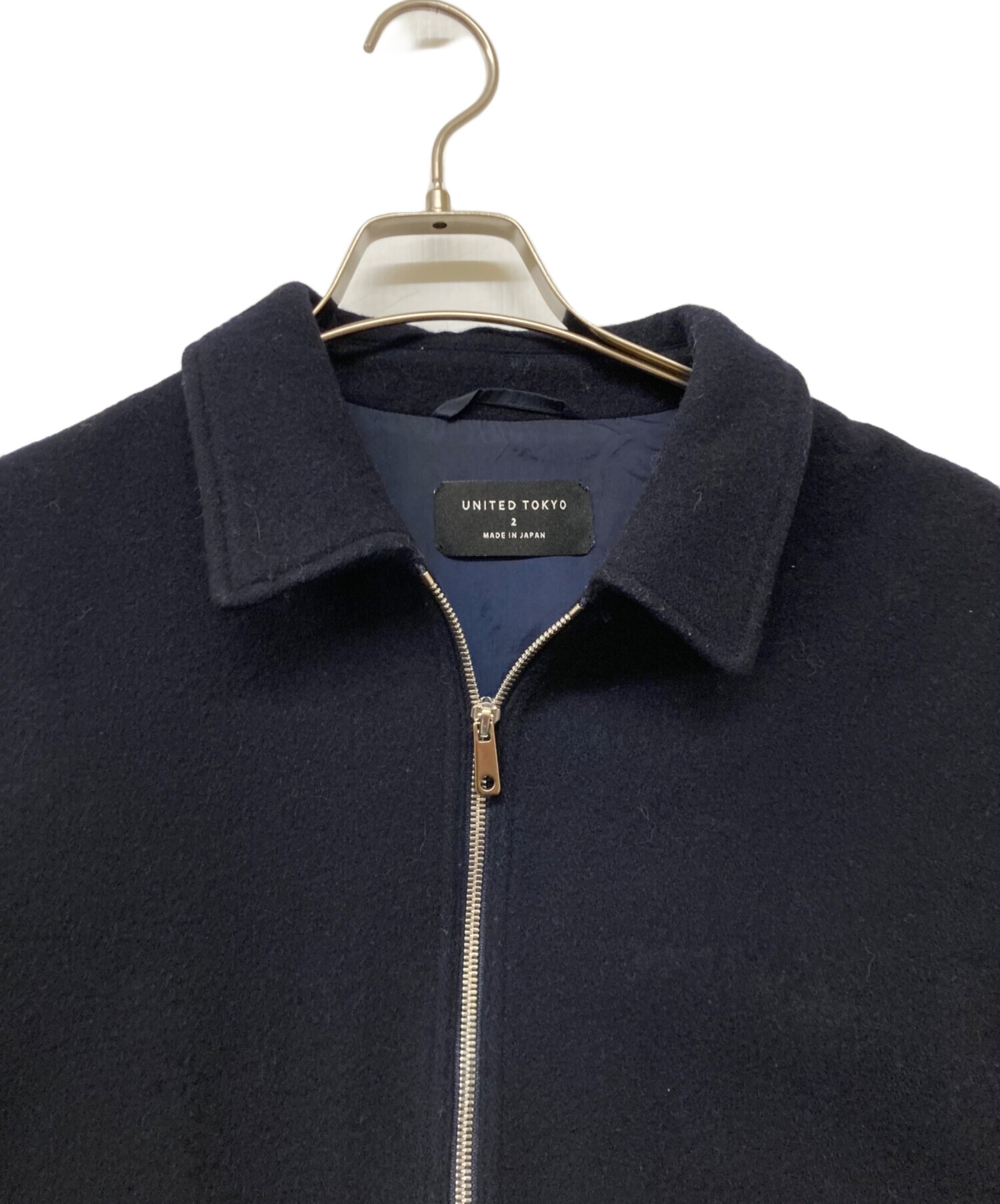 UNITED TOKYO ネイビー ジャケット 中古・古着通販】UNITED TOKYO (ユナイテッドトーキョー) メリノ