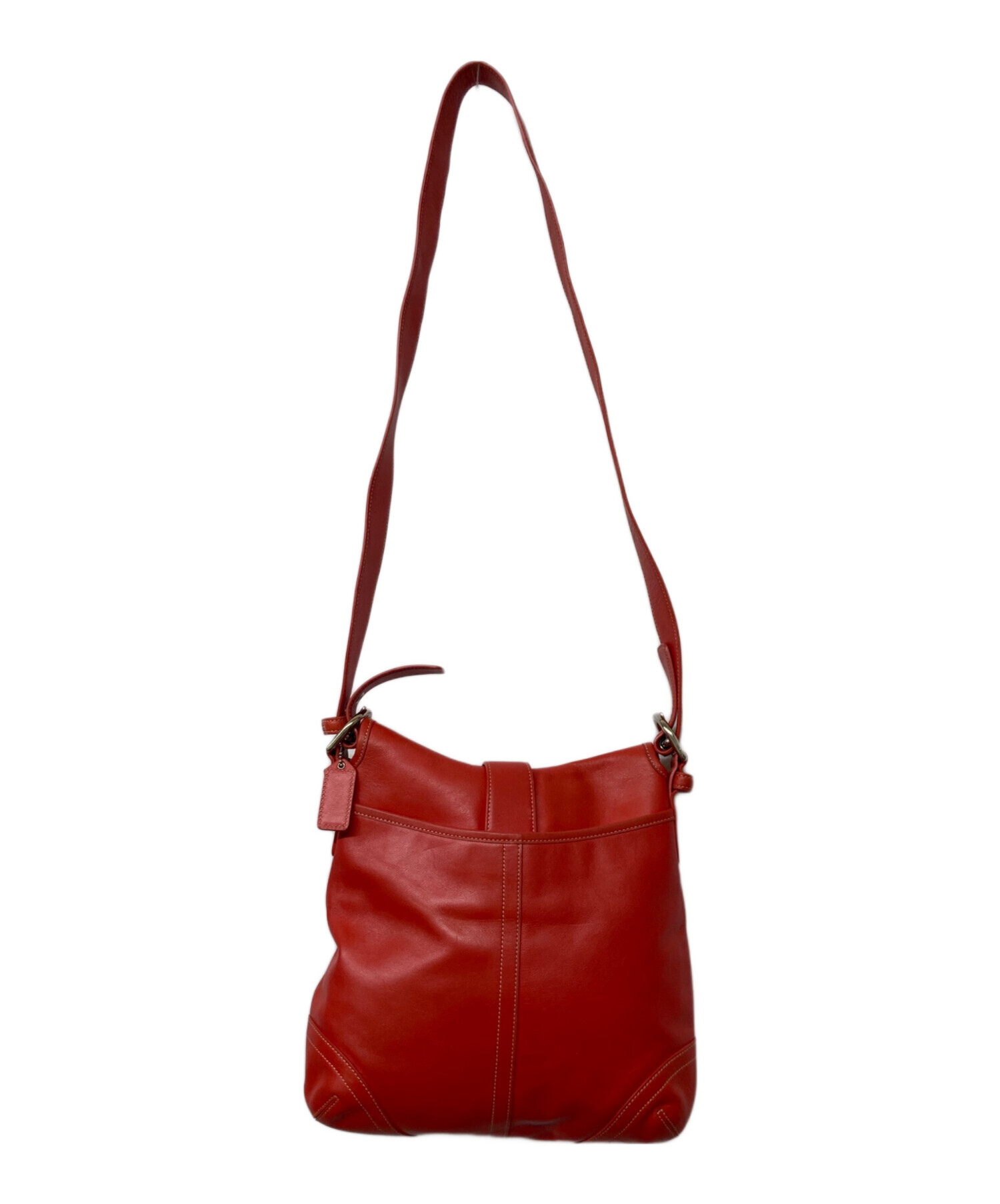 COACH コーチ ショルダーバッグ レザー ソーホー クロスボディ レッド 中古・古着通販】COACH (コーチ) ソーホー クロスボディ ショルダー