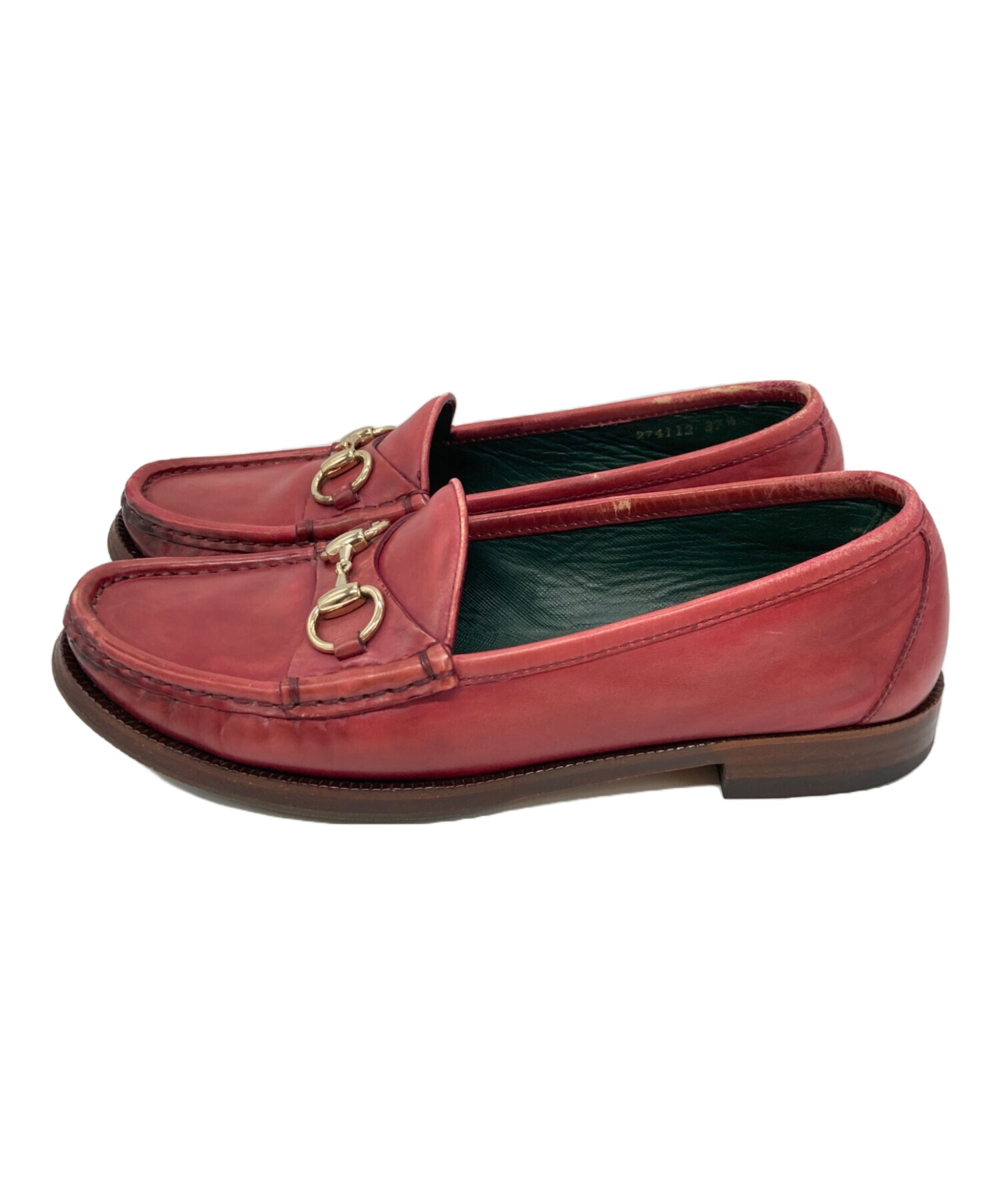 中古・古着通販】GUCCI (グッチ) ホースビット1921ローファー ワイン