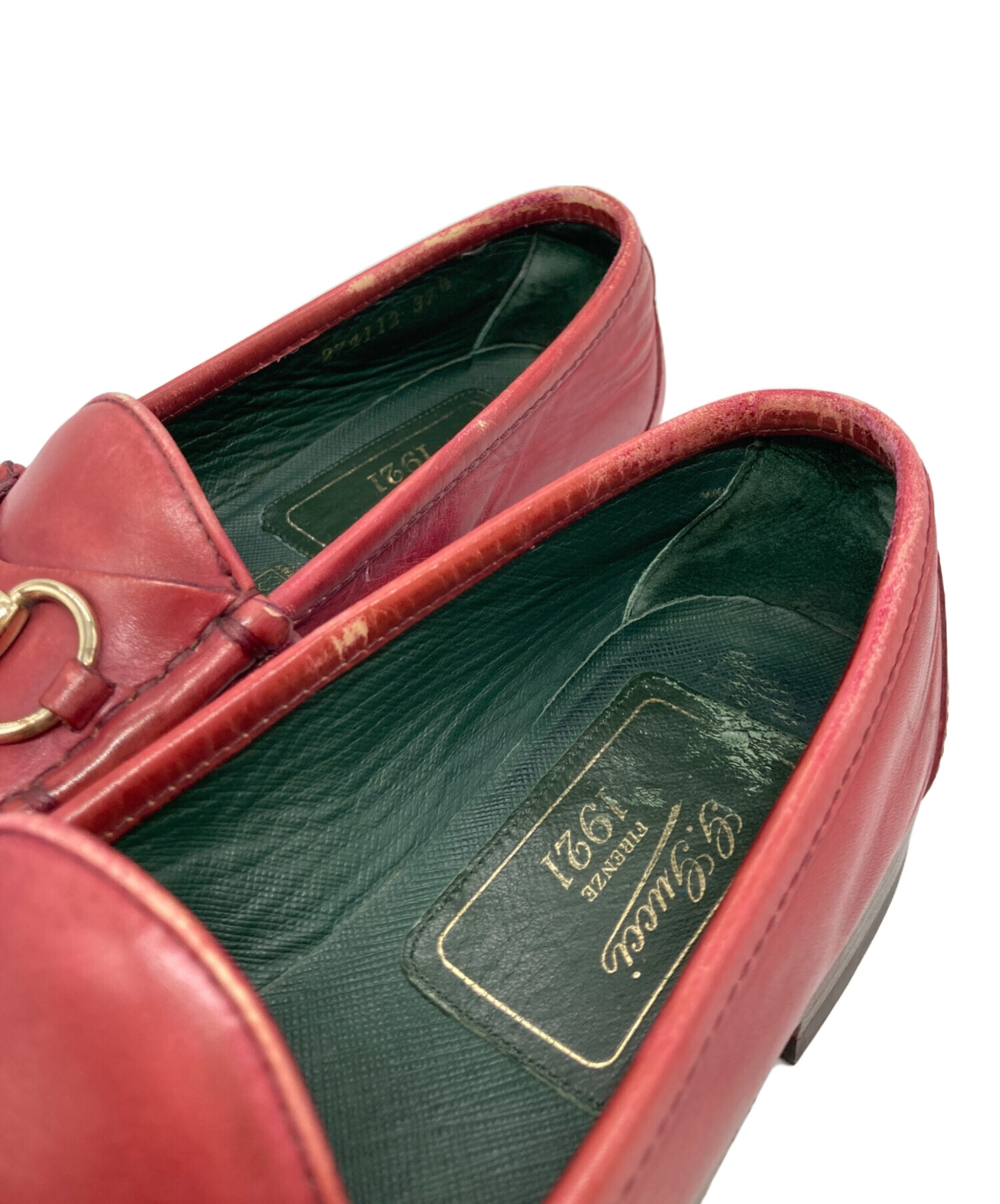 中古・古着通販】GUCCI (グッチ) ホースビット1921ローファー ワイン