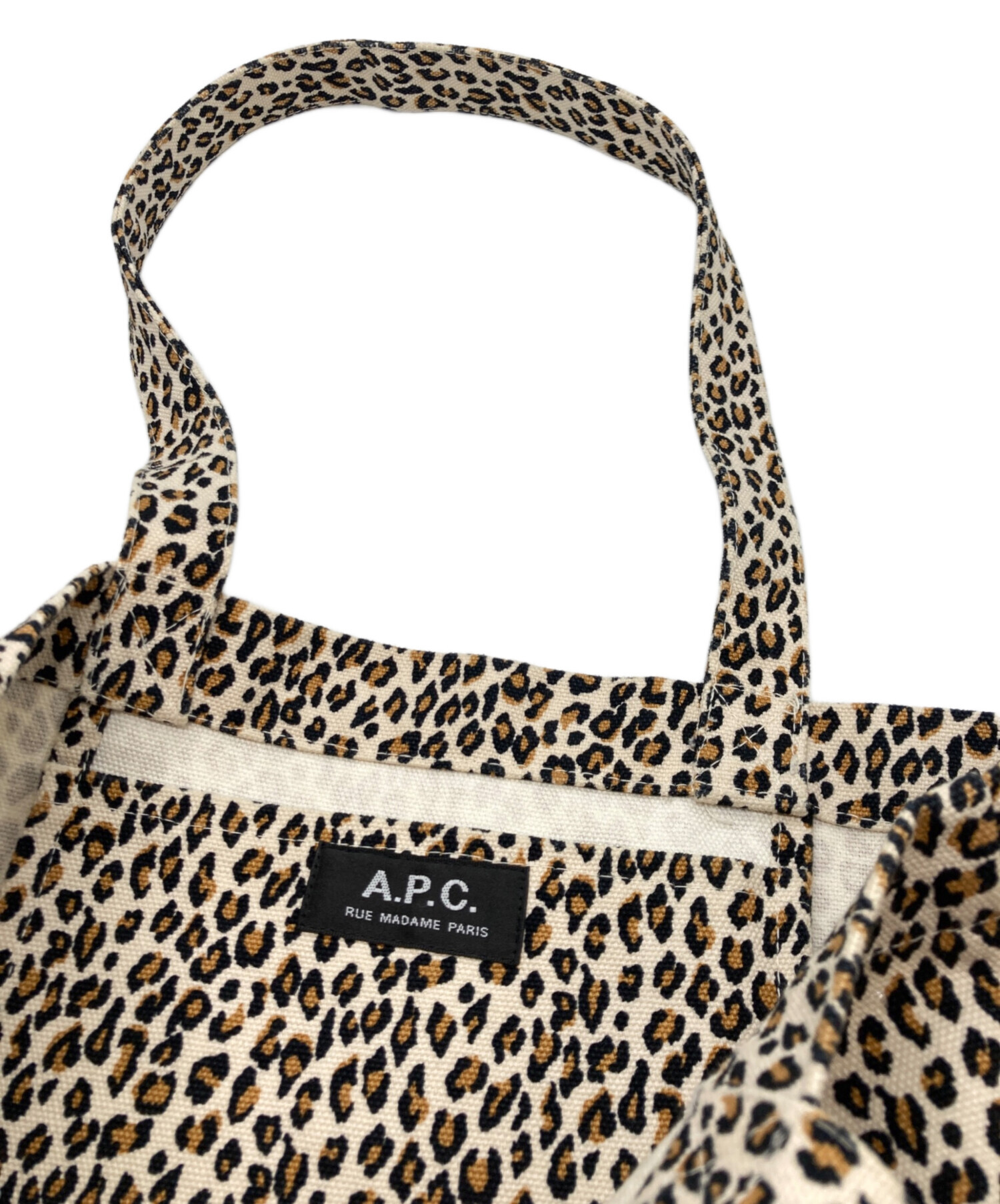 中古・古着通販】A.P.C. (アーペーセー) レオパード柄トートバッグ