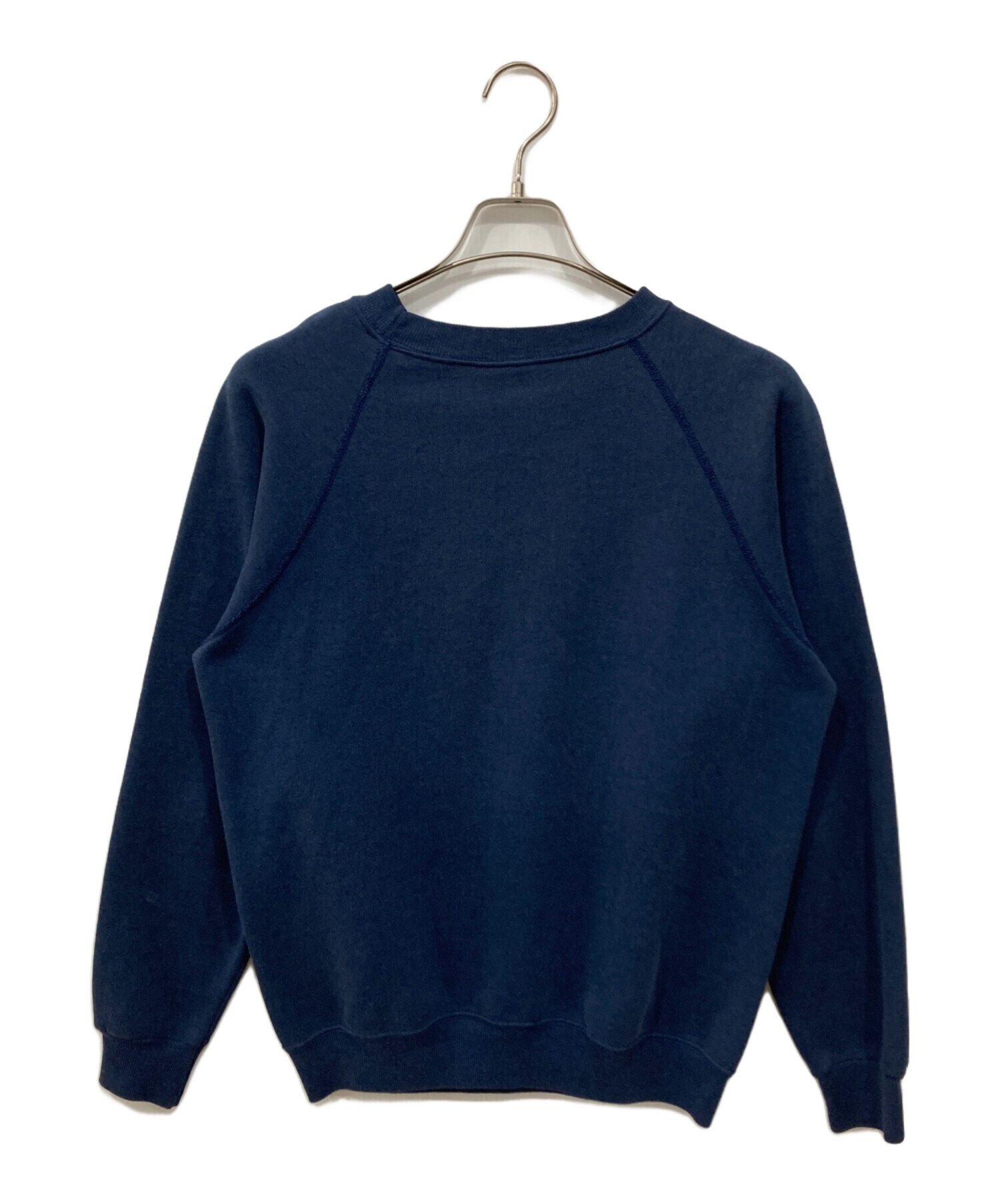 け*い様 Hanes ネイビー パーカー USA製 ビンテージ スウェット Hanes プリント スウェット パーカー ヘインズ L ネイビー プル