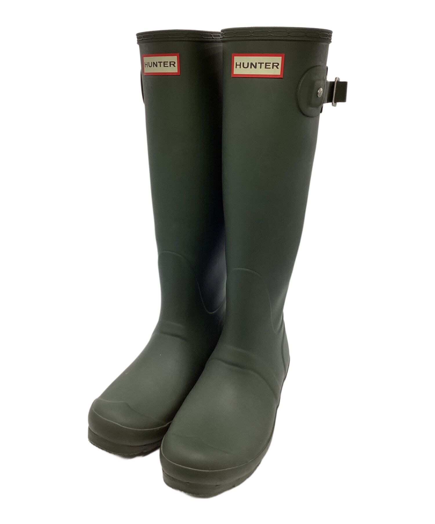 中古・古着通販】HUNTER (ハンター) レインブーツ グリーン サイズ:UK5