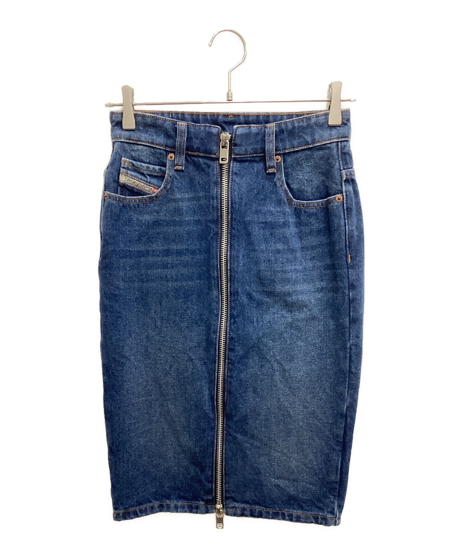 中古・古着通販】DIESEL (ディーゼル) ペンシルジップデニムスカート