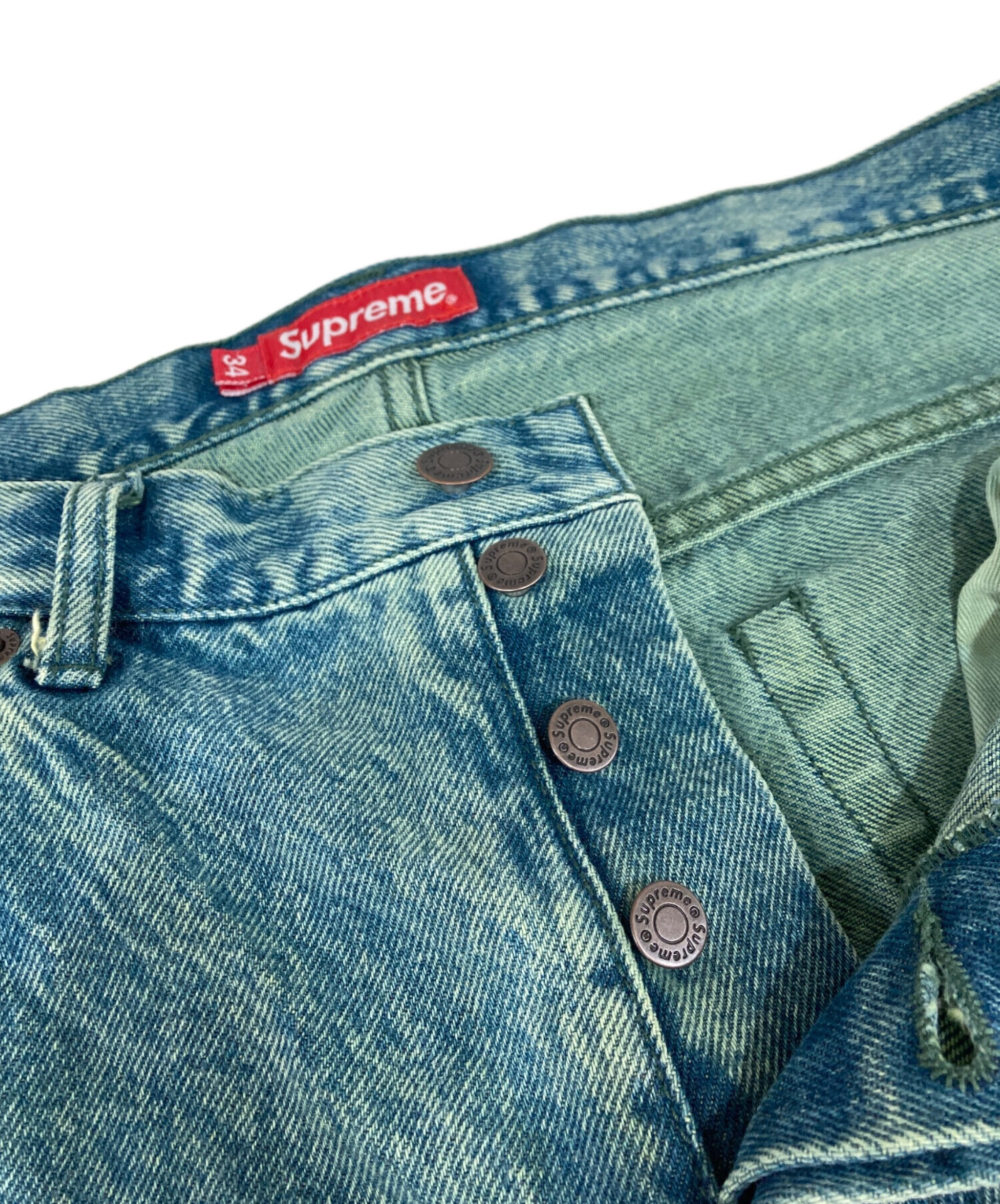 中古・古着通販】SUPREME (シュプリーム) Regular Jean Overdyed Green