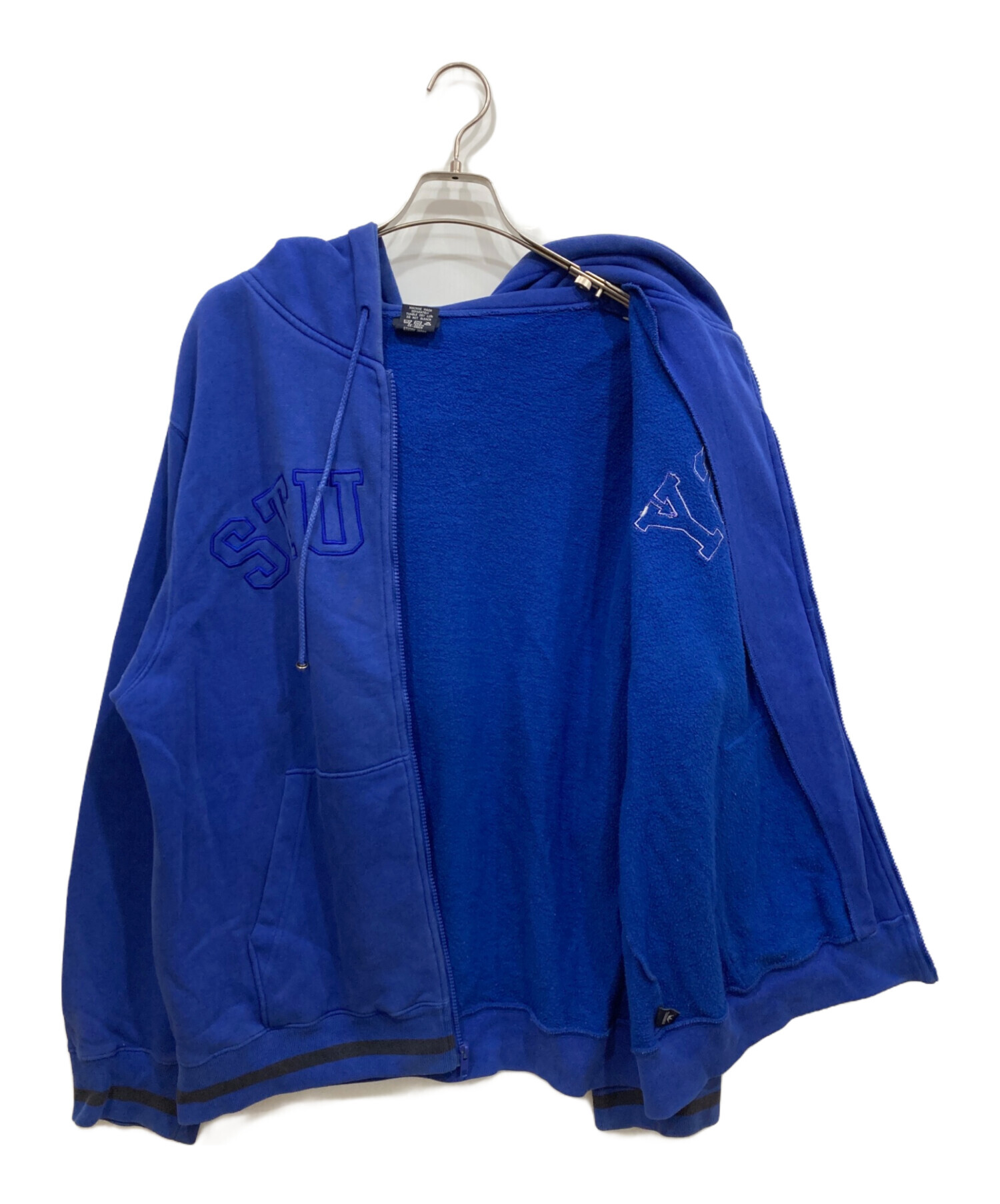 中古・古着通販】stussy (ステューシー) ジップパーカー ブルー サイズ