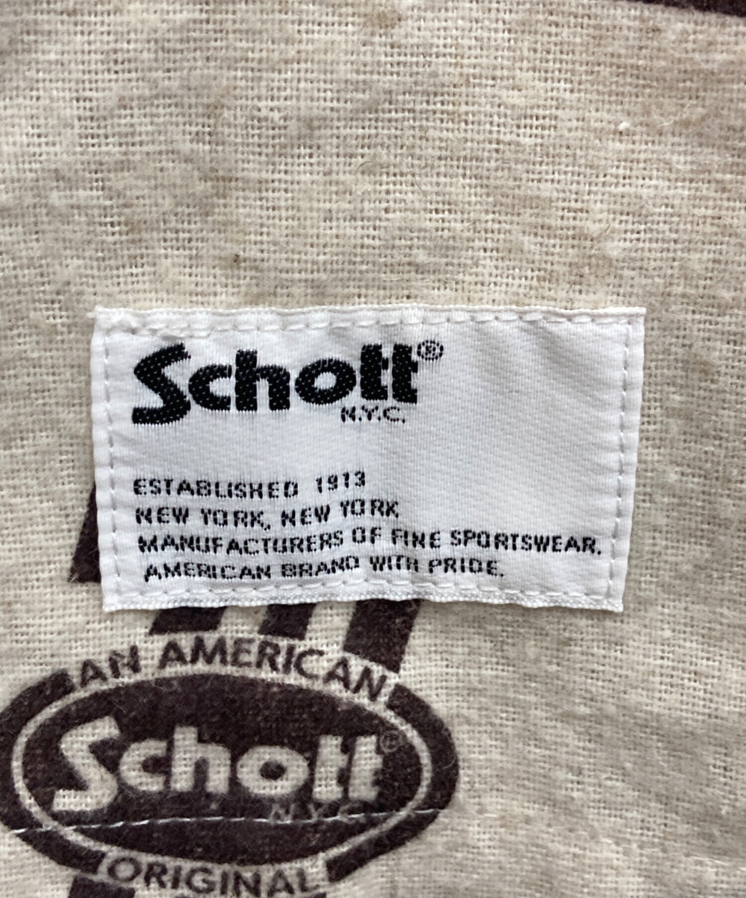 中古・古着通販】Schott (ショット) ヘンプヴィスコース ナンバーワン