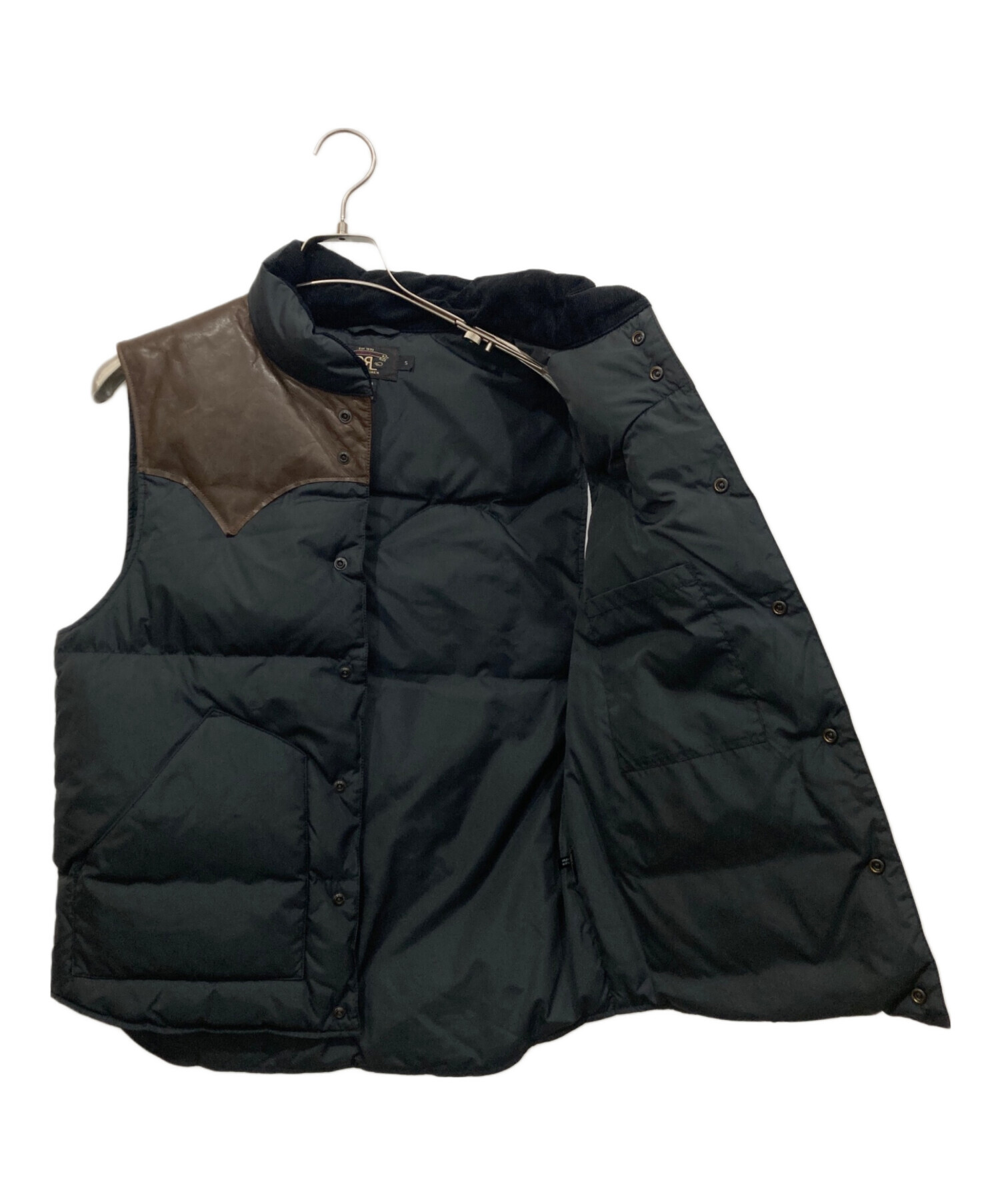 中古・古着通販】RRL (ダブルアールエル) ダウンベスト ブラック 
