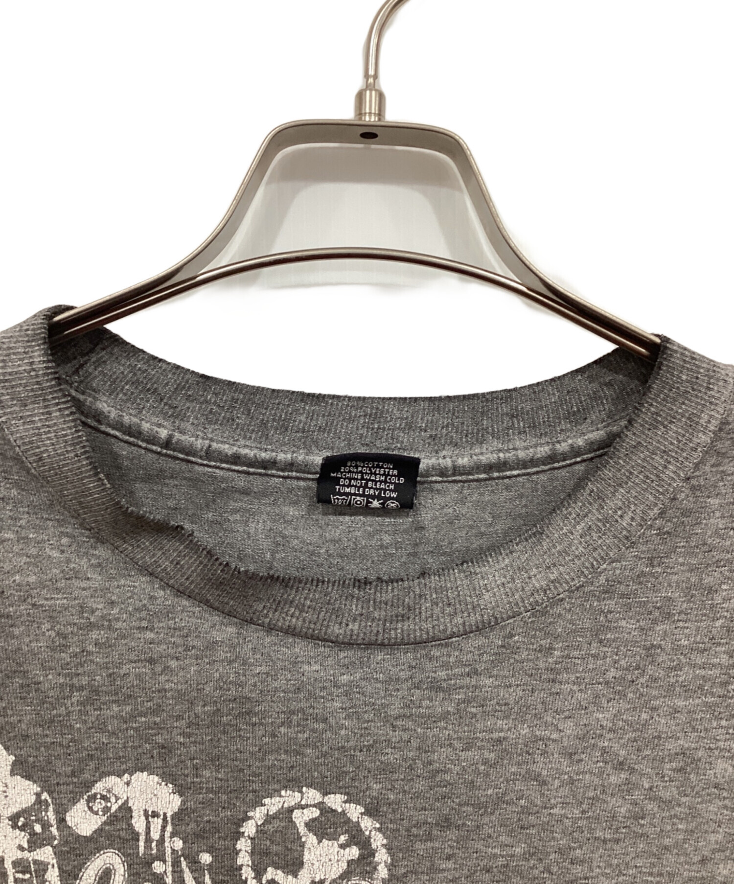 中古・古着通販】stussy (ステューシー) プリントTシャツ グレー