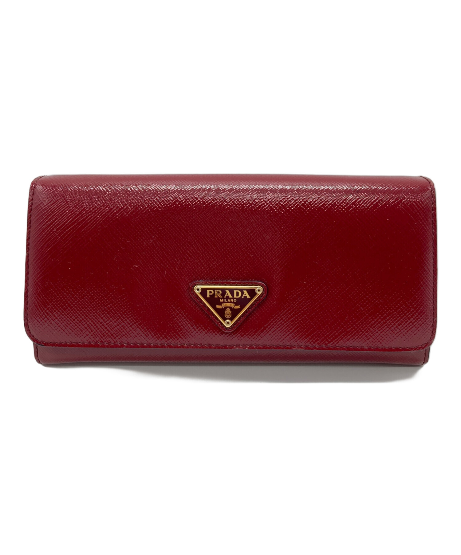 中古・古着通販】PRADA (プラダ) 長財布 レッド｜ブランド・古着通販
