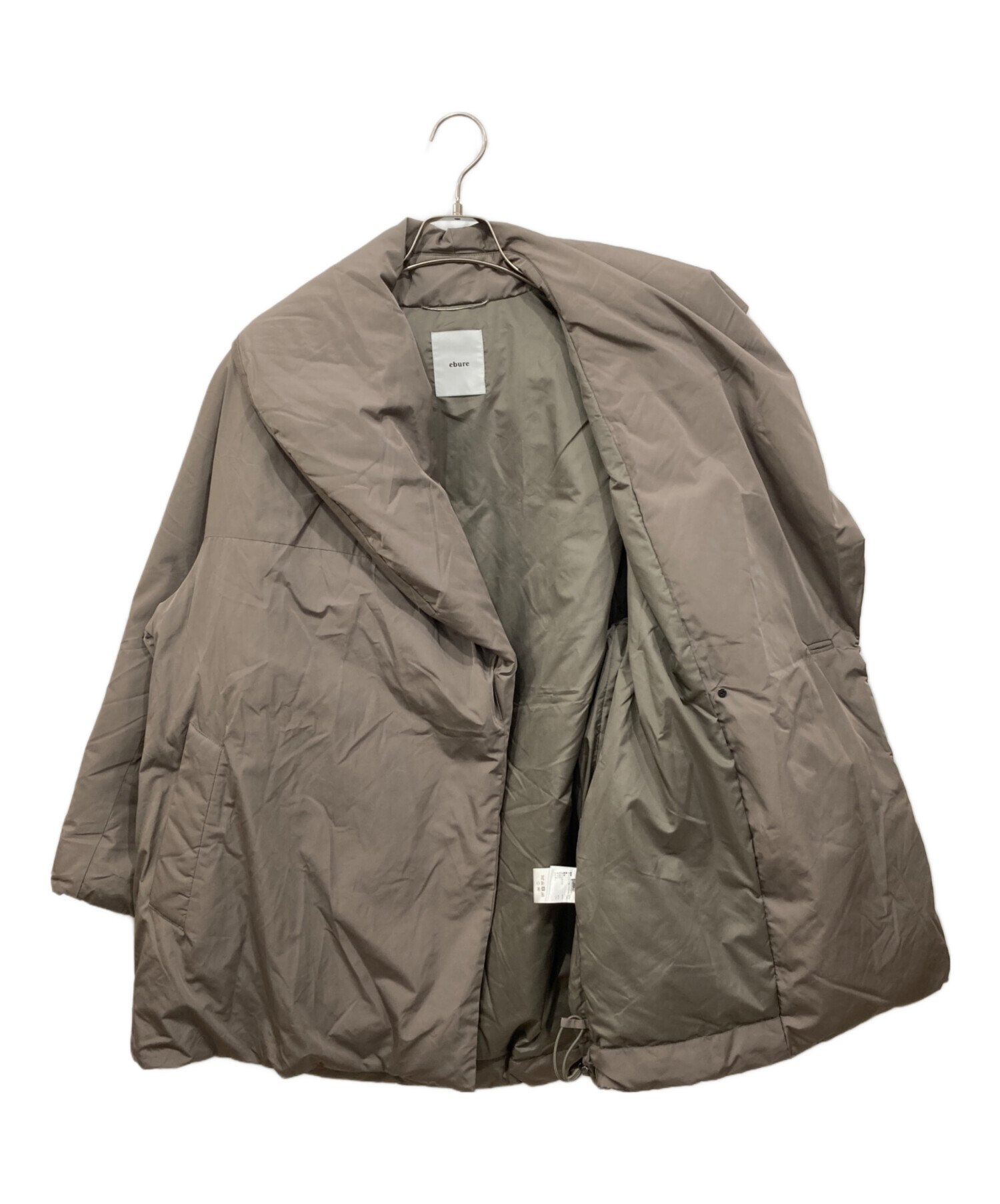 中古・古着通販】ebure (エブール) フォルムダウン コート グレー