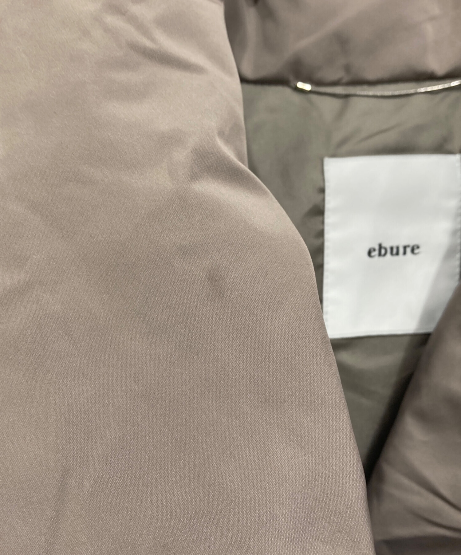中古・古着通販】ebure (エブール) フォルムダウン コート グレー