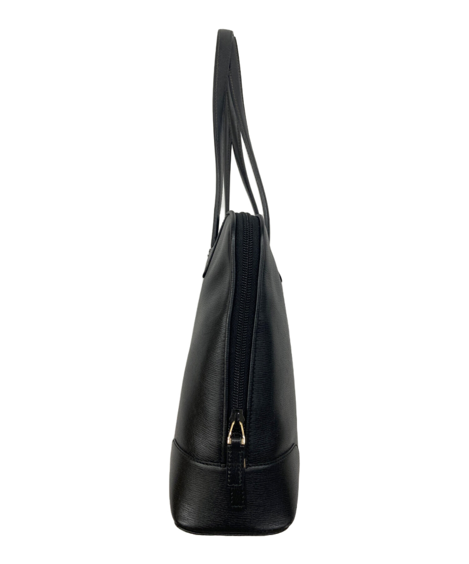 GUCCI バッグ レザーブラック 中古・古着通販】GUCCI (グッチ) レザートートバッグ ブラック