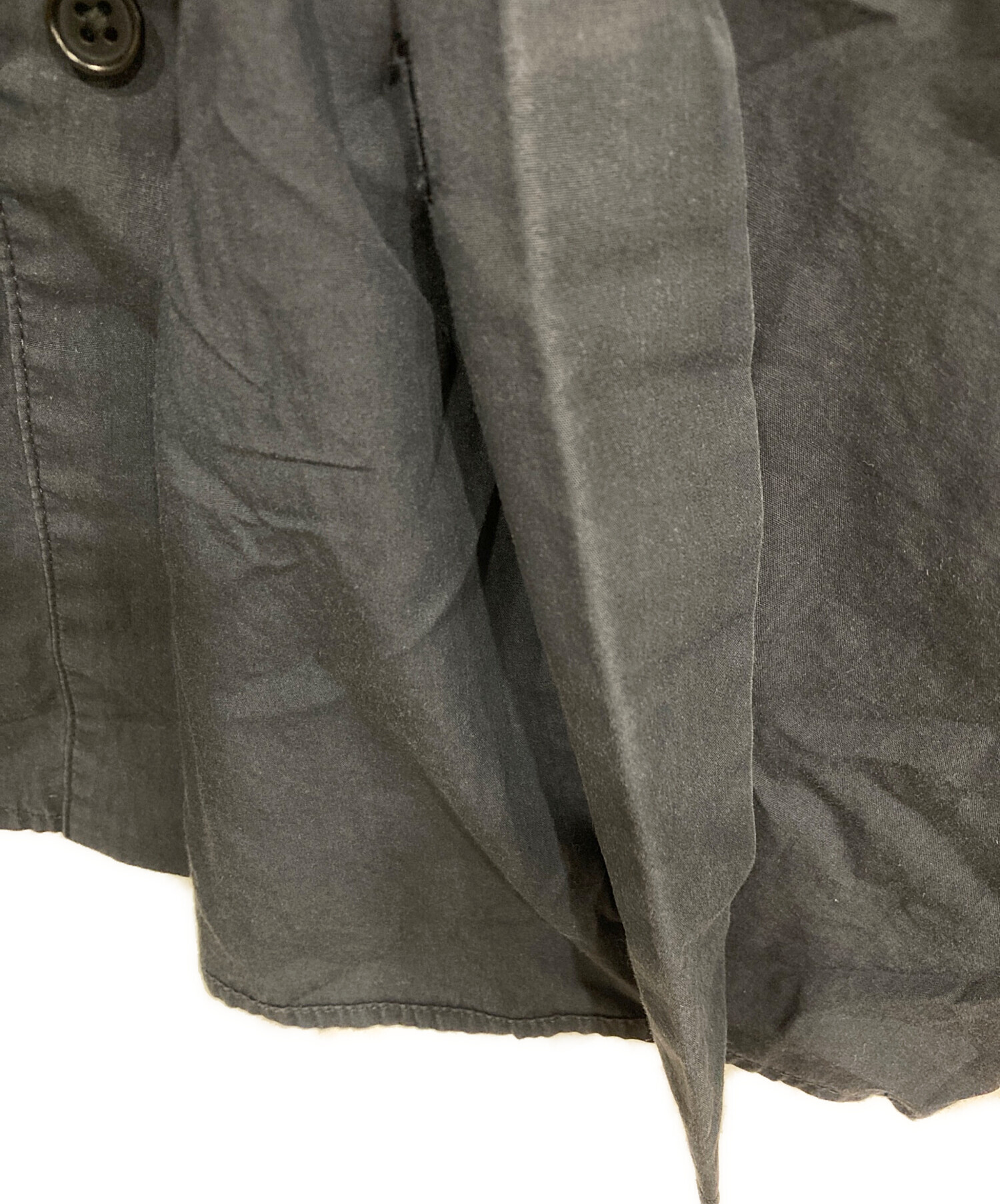 中古・古着通販】seya. (セヤ) バンドカラーシャツ ネイビー サイズ