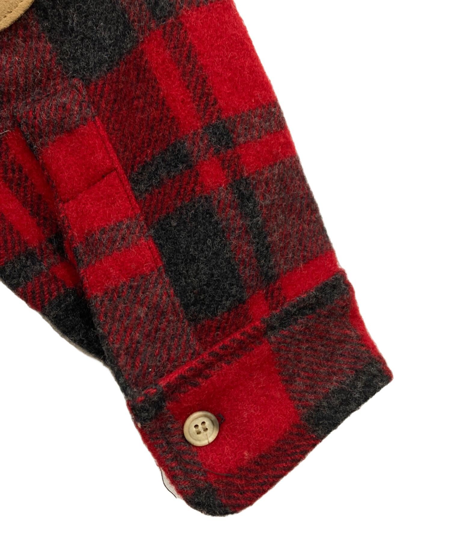 中古・古着通販】WOOLRICH (ウールリッチ) ウールシャツ ブラック