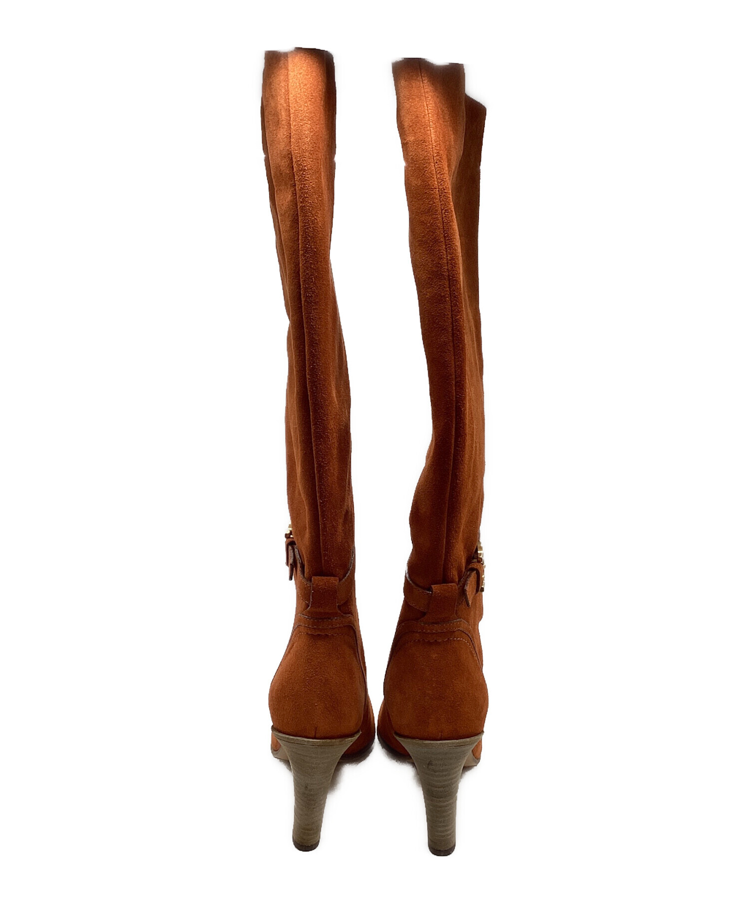 中古・古着通販】Chloe (クロエ) スウェードロングブーツ オレンジ