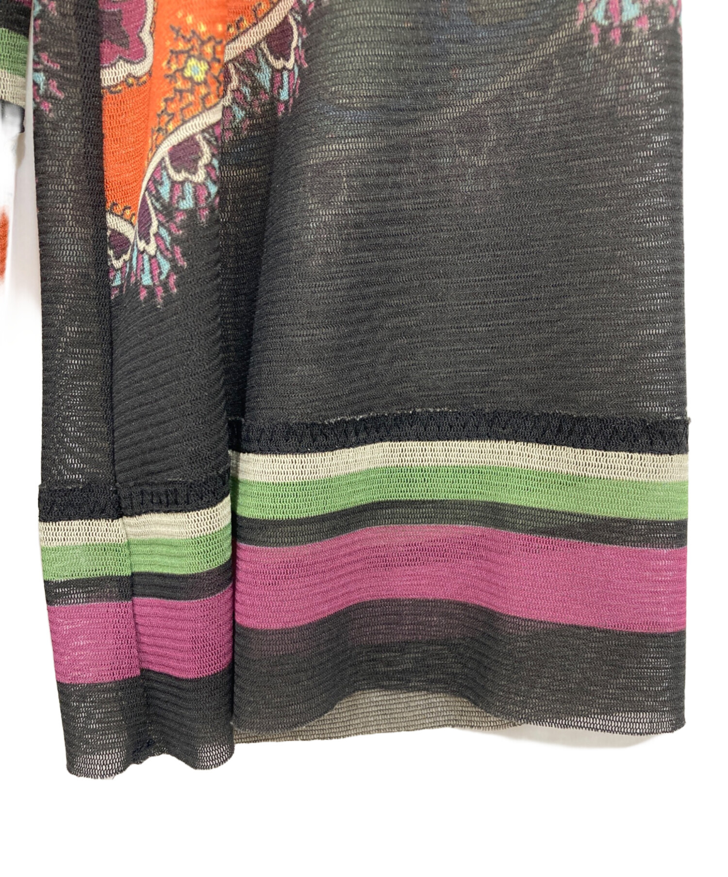 VIVIENNETAM ヴィヴィアンタム　ラティスペオニー柄短冊ワンピース 中古・古着通販】VIVIENNE TAM (ヴィヴィアンタム) ペイズリー柄