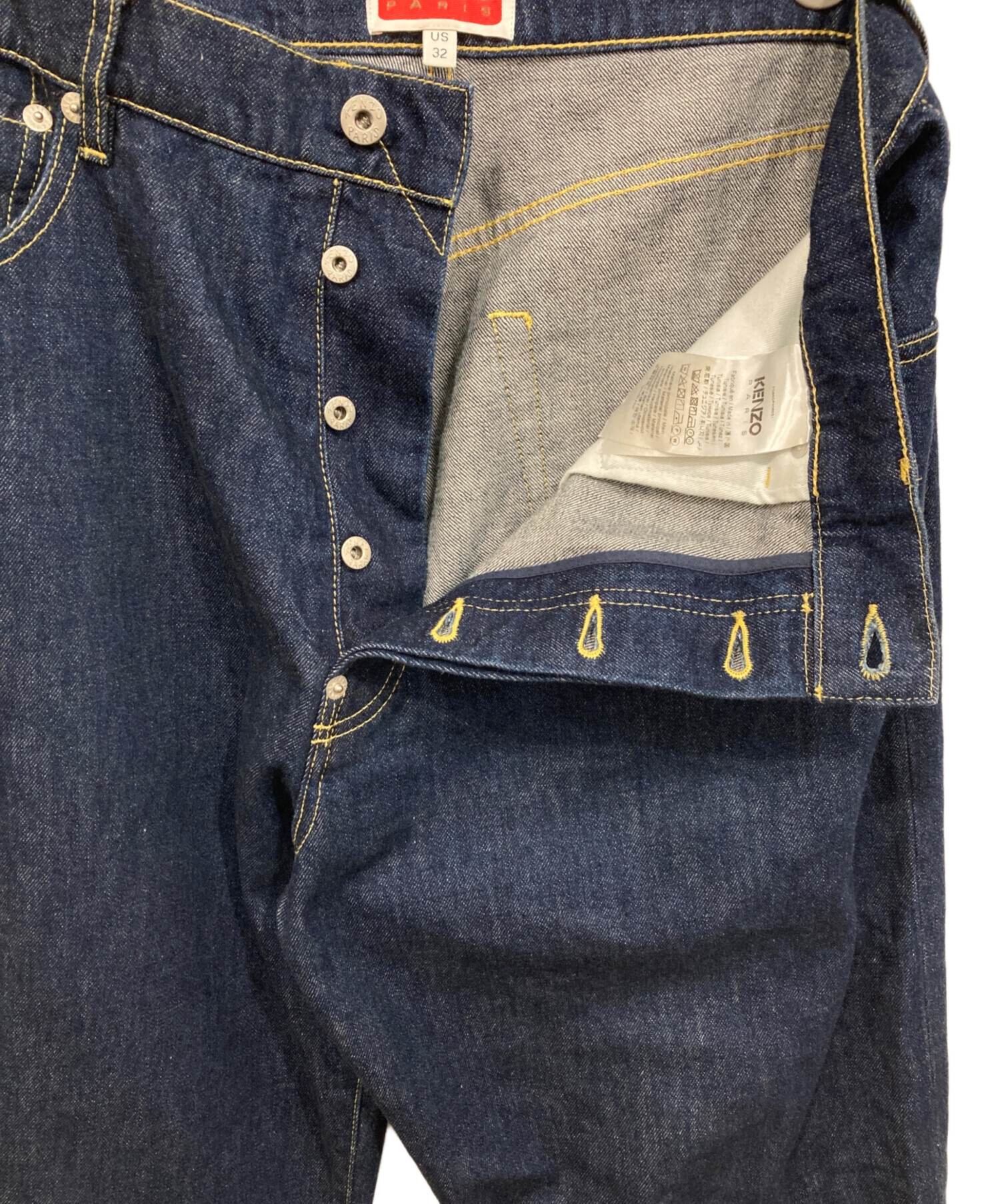中古・古着通販】KENZO (ケンゾー) デニムパンツ インディゴ サイズ 