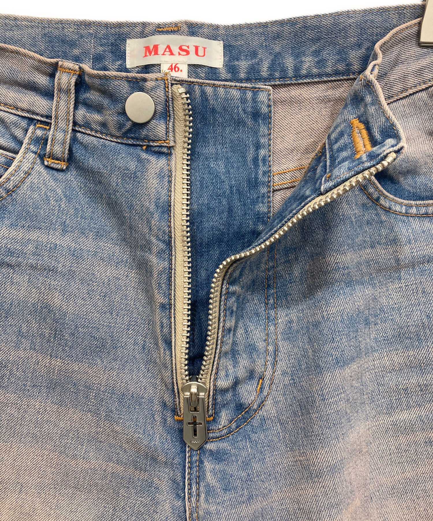 中古・古着通販】masu (エムエーエスユー) デニムパンツ ピンク 
