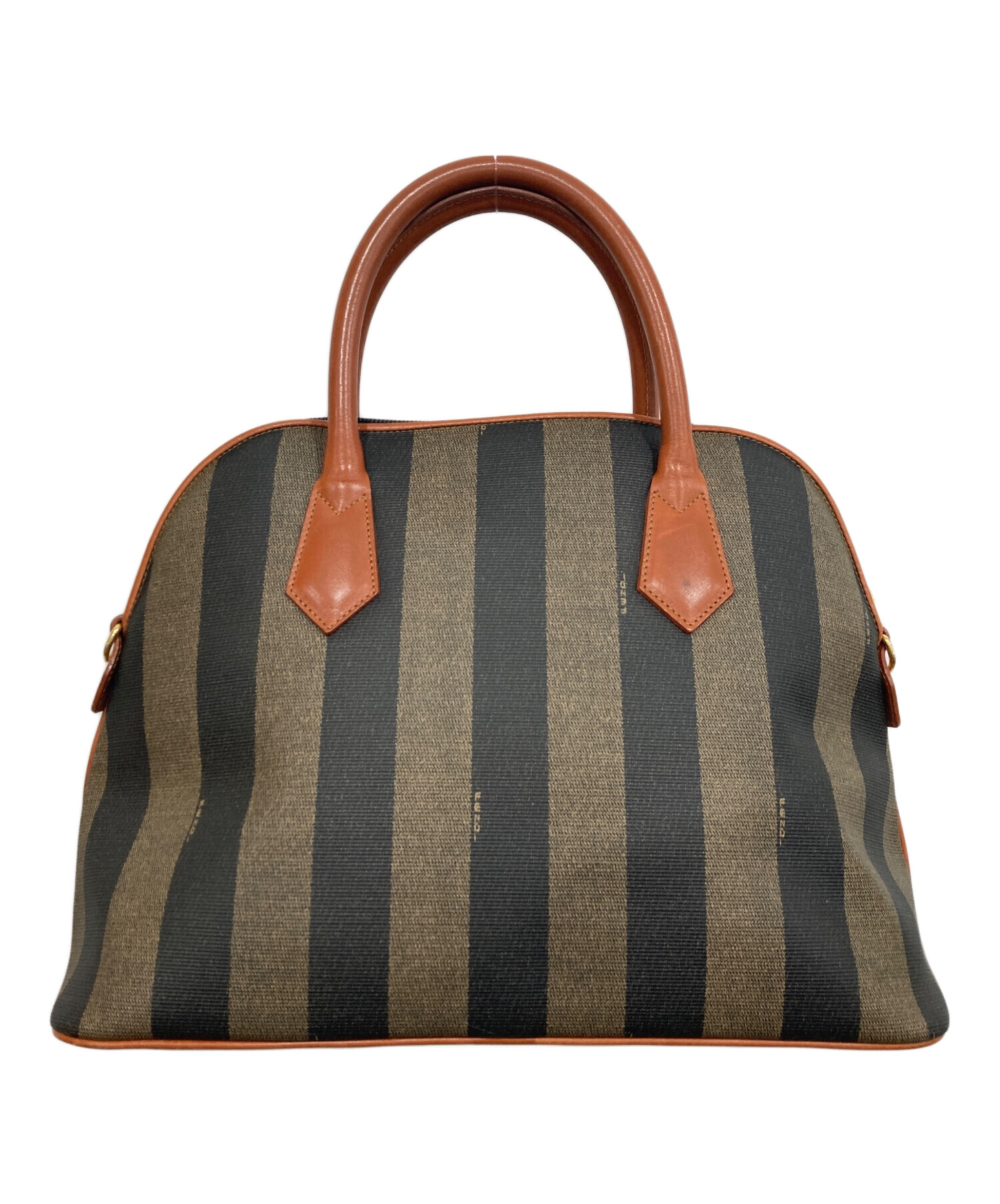 中古・古着通販】FENDI (フェンディ) PVCレザーハンドバッグ ベージュ 