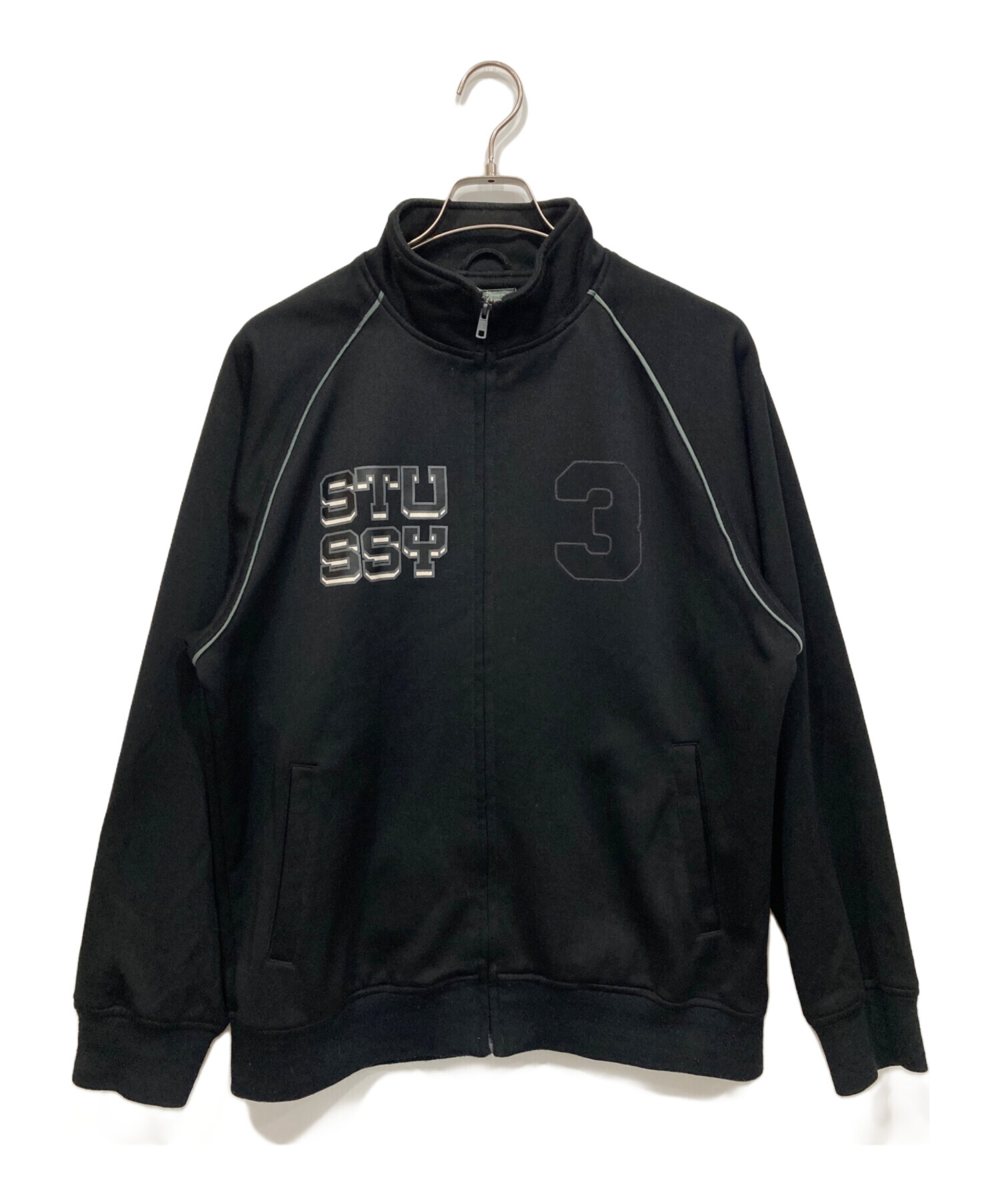 中古・古着通販】stussy (ステューシー) トラックジャケット ブラック 