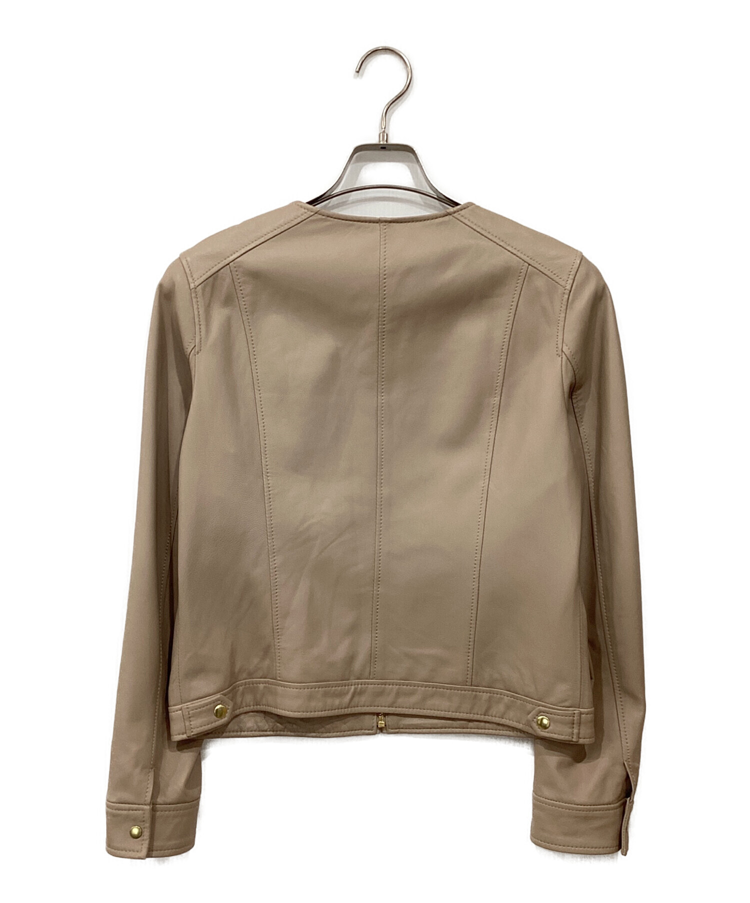中古・古着通販】any Sis (エニィスィス) ノーカラーラムレザー