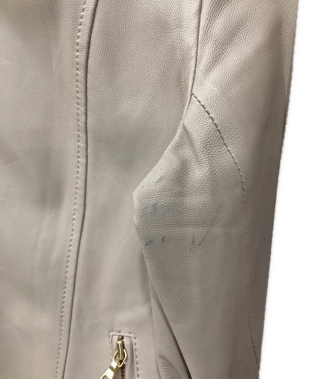 中古・古着通販】any Sis (エニィスィス) ノーカラーラムレザー