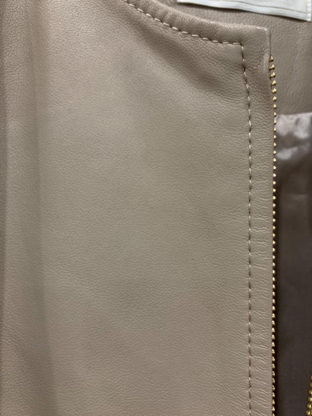 中古・古着通販】any Sis (エニィスィス) ノーカラーラムレザー